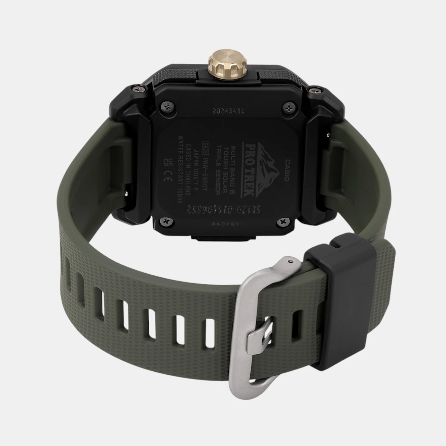 Protrek Men Quartz Green Dial Analog Resin Watch SL129 - Image 6