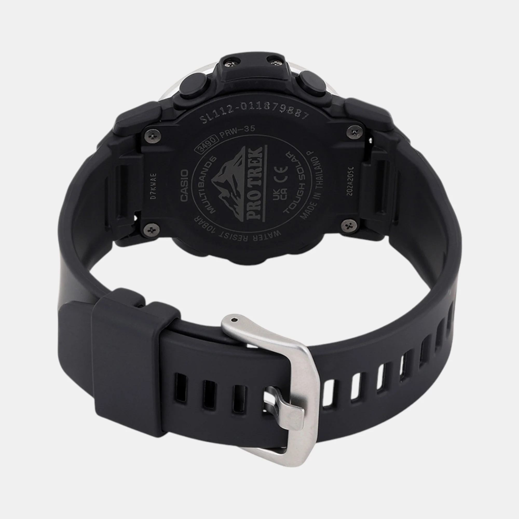 Protrek Men Quartz Silver Dial Digital Resin Watch SL112 - Image 6