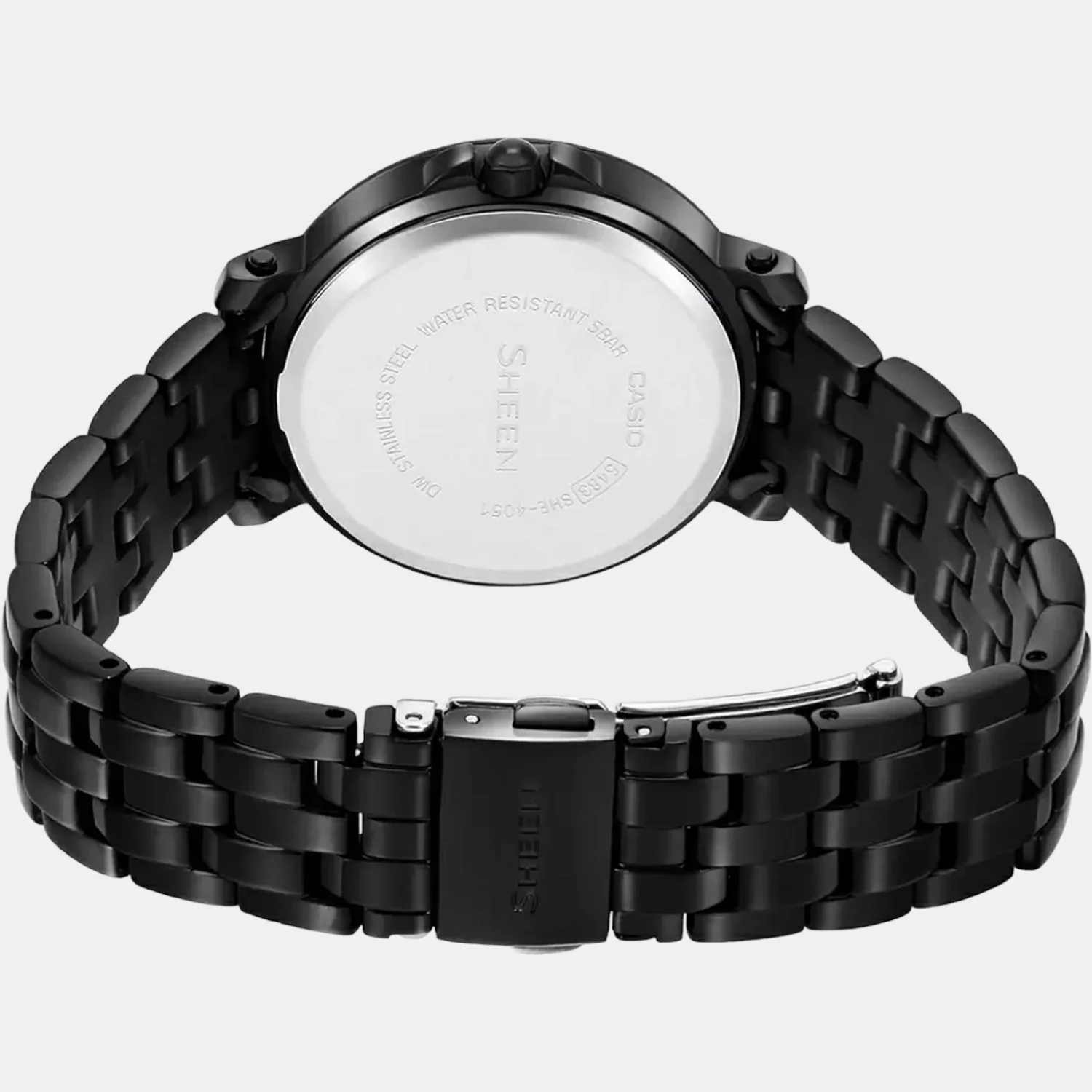 Sheen Women Quartz Black Dial Chronograph Stainless Steel Watch SH239 - Image 5