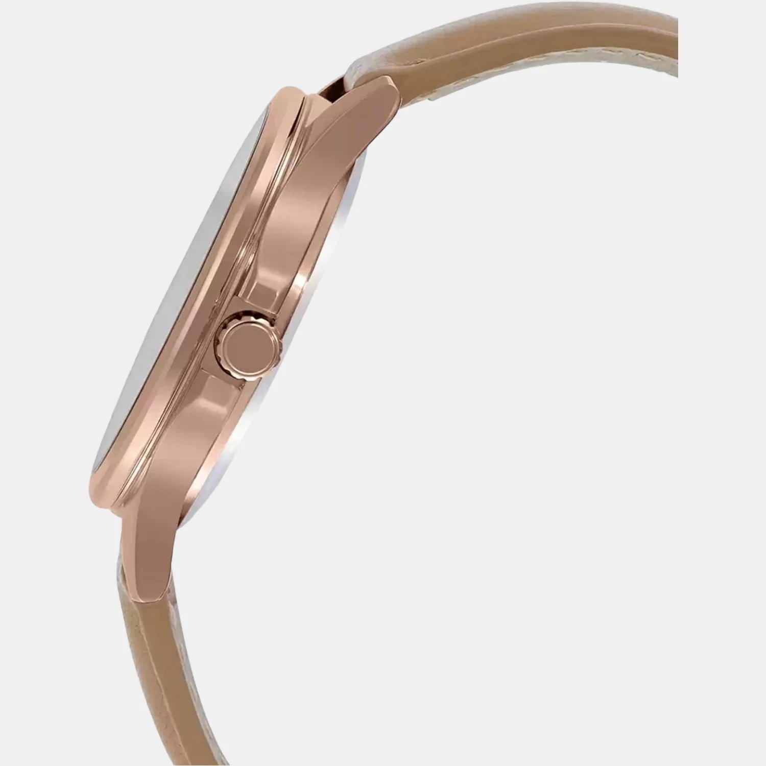 Sheen Women Quartz Rose Gold Dial Chronograph Leather Watch SH214 - Image 3