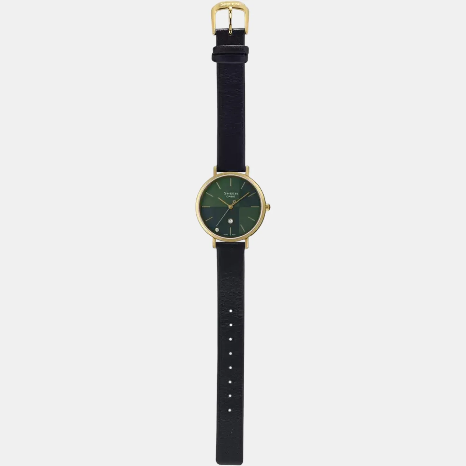Sheen Women Quartz Green Dial Analog Leather Watch SH257 - Image 6