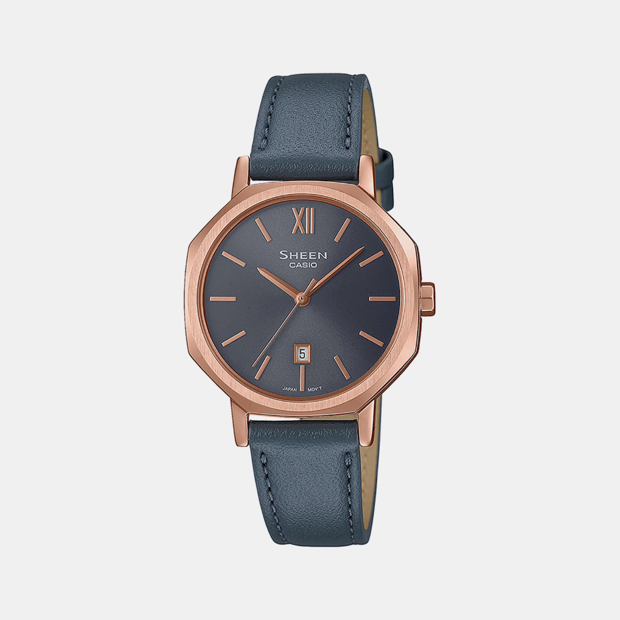 Sheen Women Quartz Grey Dial Analog Leather Watch SH291 - Image 2