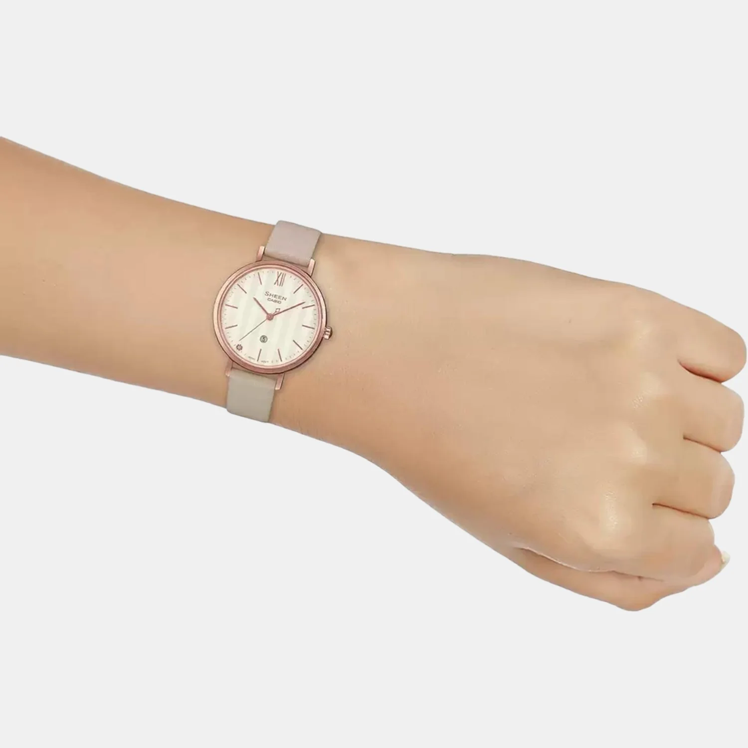 Sheen Women Quartz Rose Gold Dial Analog Leather Watch SX275 - Image 6