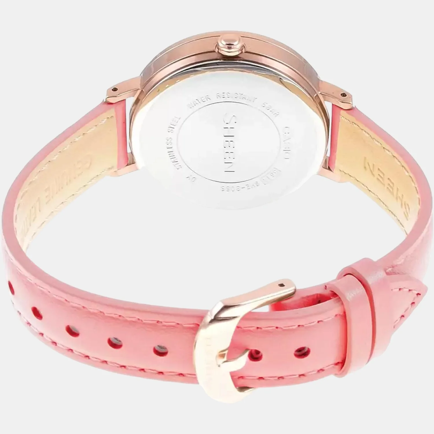 Sheen Women Quartz Pink Dial Analog Leather Watch SX239 - Image 5