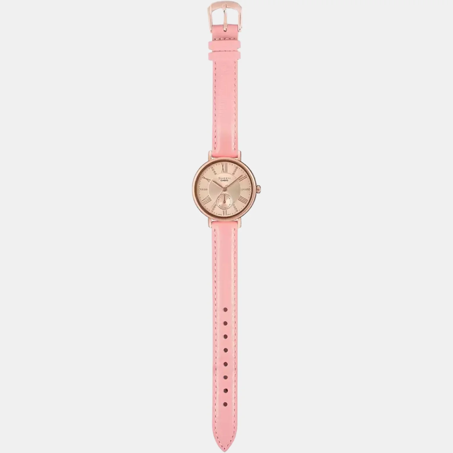 Sheen Women Quartz Pink Dial Analog Leather Watch SX239 - Image 6