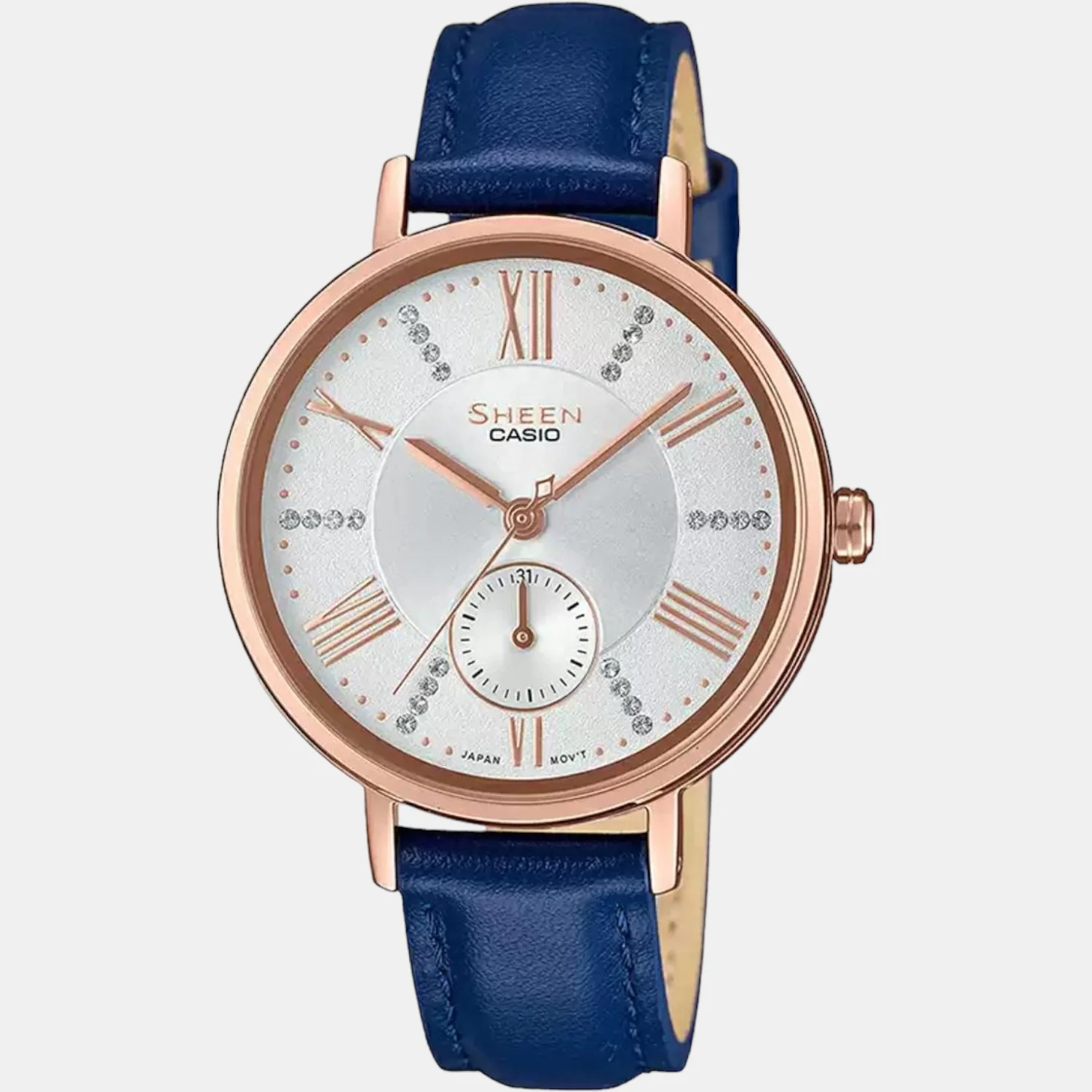 Sheen Women Quartz Silver Dial Analog Leather Watch SX240 - Image 2