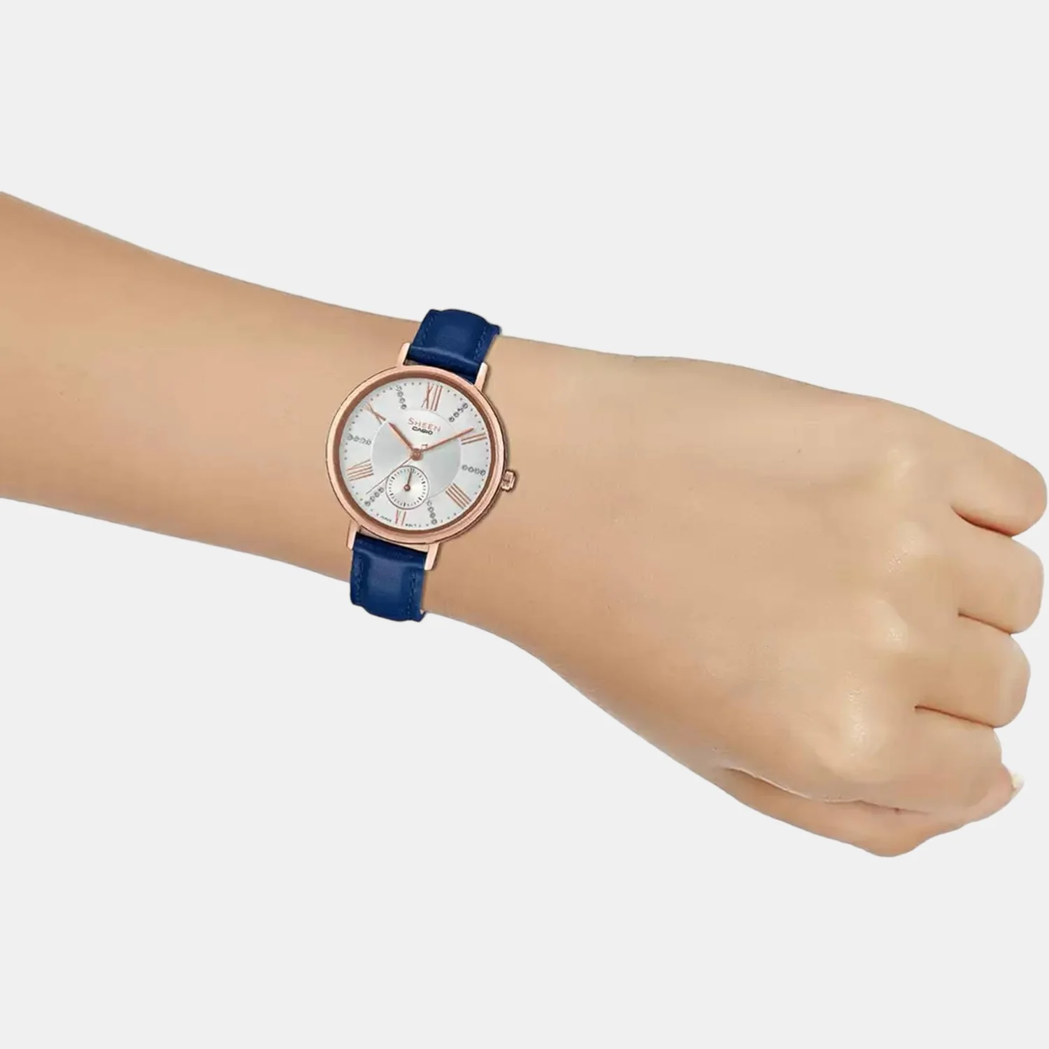 Sheen Women Quartz Silver Dial Analog Leather Watch SX240 - Image 7