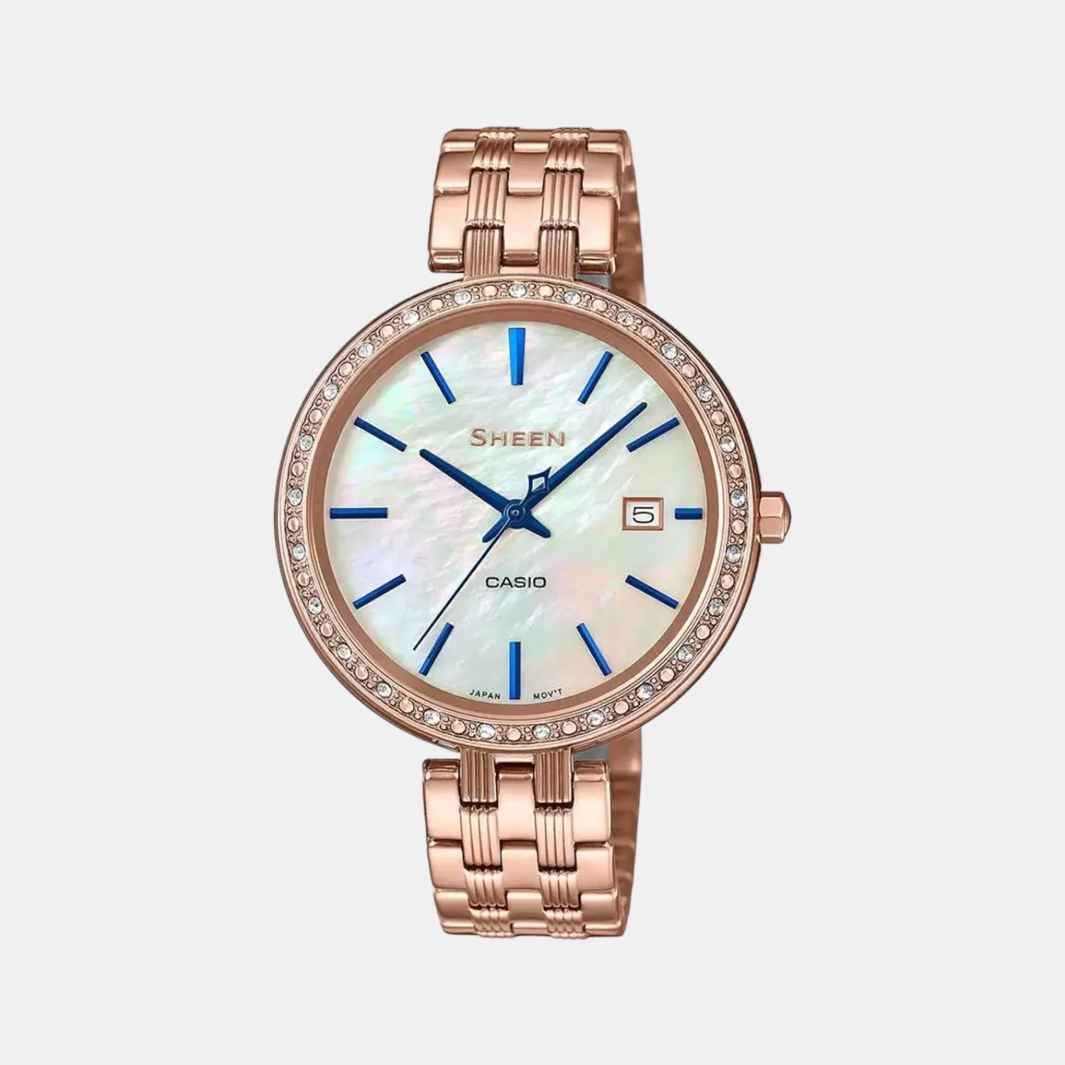 Sheen Women Quartz Silver Dial Analog Stainless Steel Watch SX242
