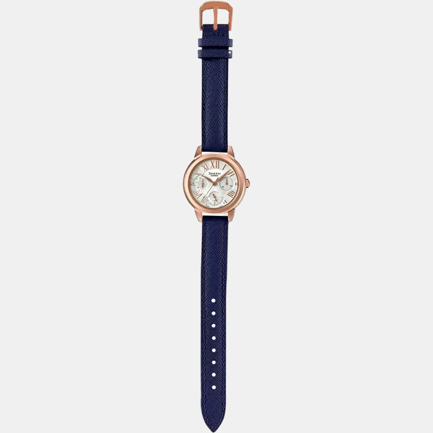 Sheen Women Quartz Silver Dial Chronograph Leather Watch SX208 - Image 6