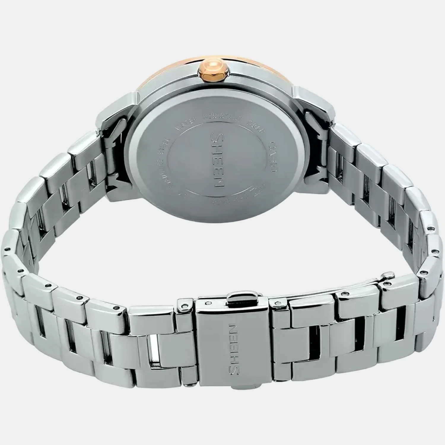 Sheen Women Quartz Silver Dial Chronograph Stainless Steel Watch SX209 - Image 4