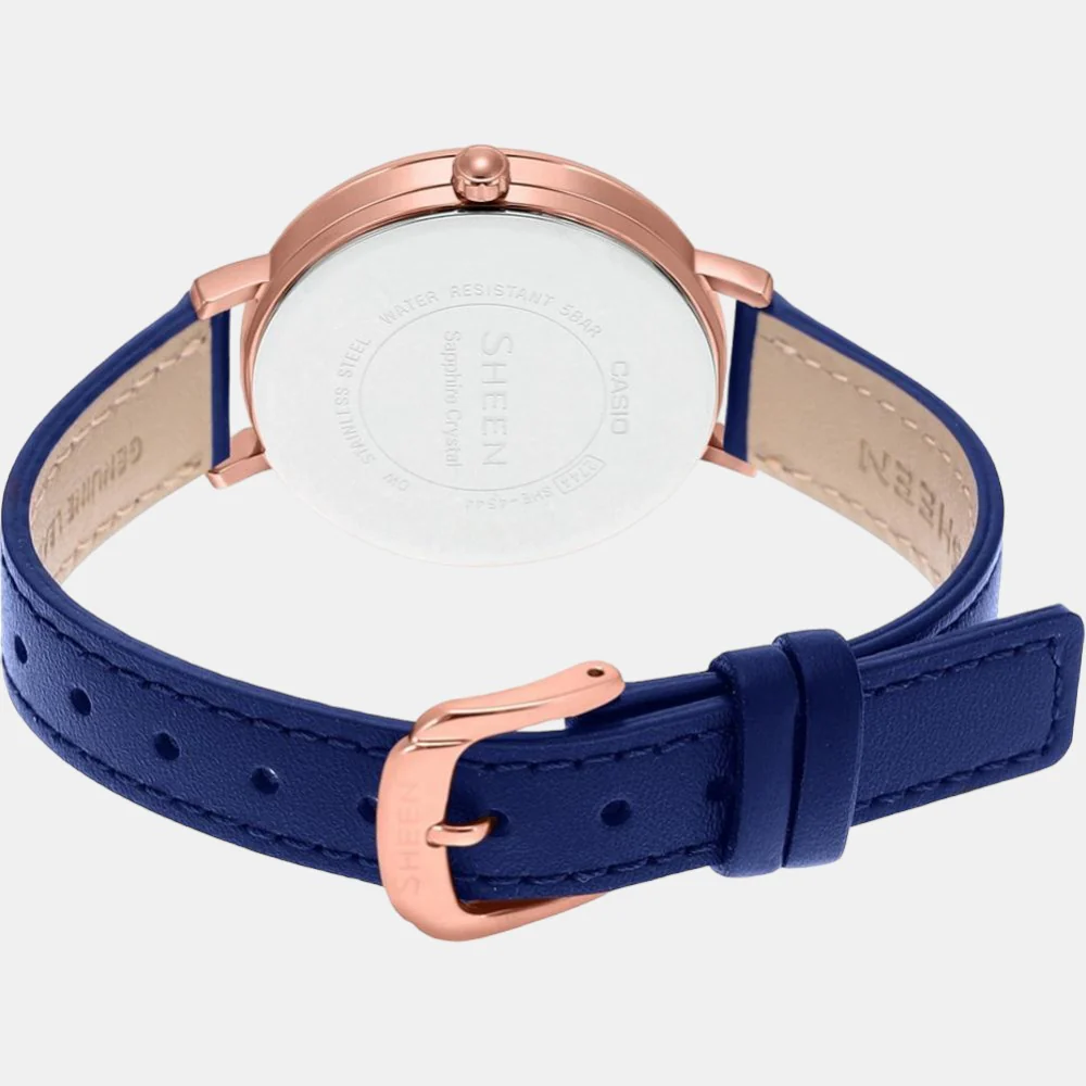 Sheen Women Quartz Two Tone Dial Analog Leather Watch SH270 - Image 4