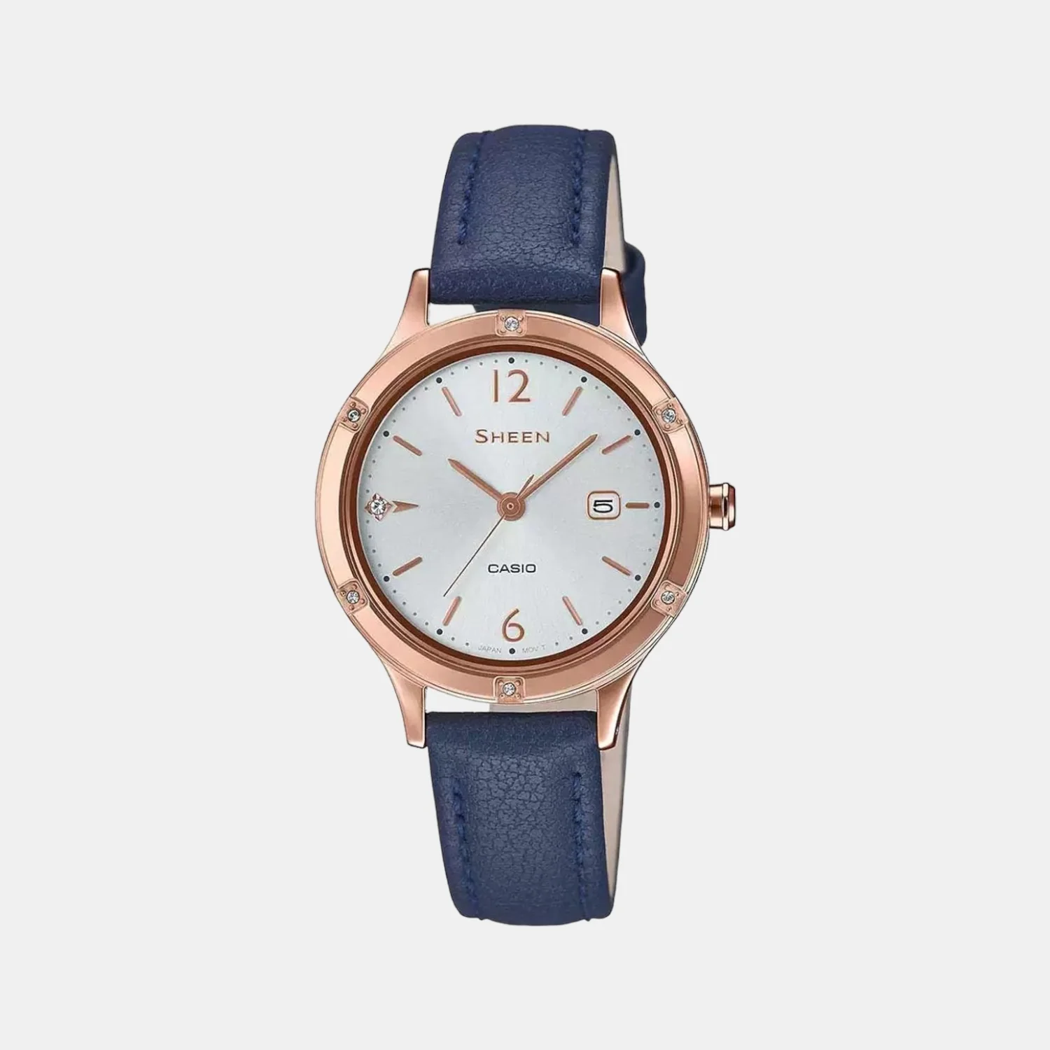 Sheen Women Quartz White Dial Analog Leather Watch SH208 - Image 2
