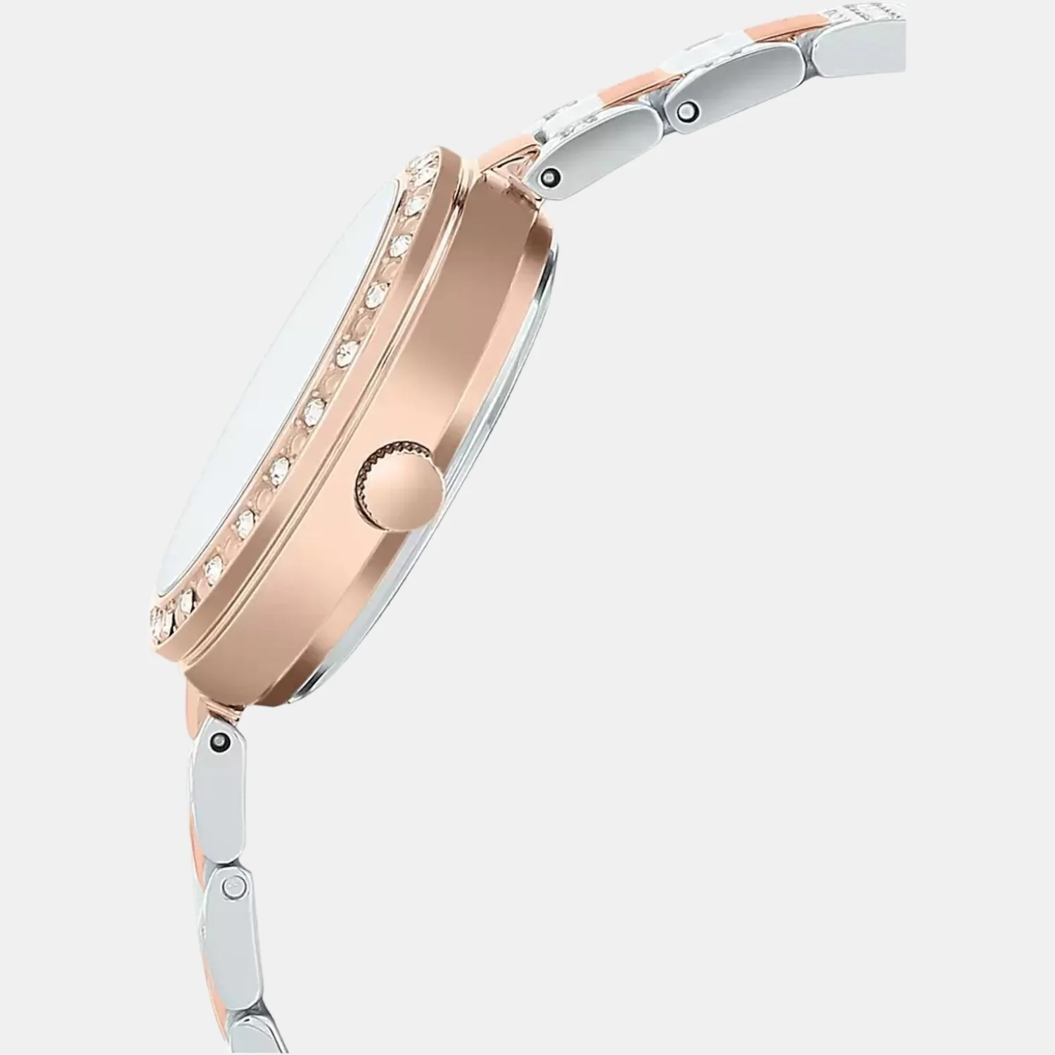 Sheen Women Quartz White Dial Chronograph Stainless Steel Watch SH197 - Image 2