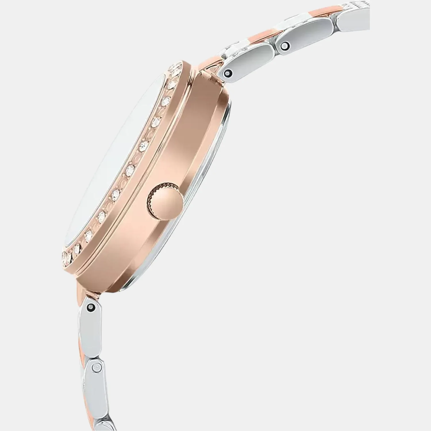 Sheen Women Quartz White Dial Chronograph Stainless Steel Watch SH197 - Image 3