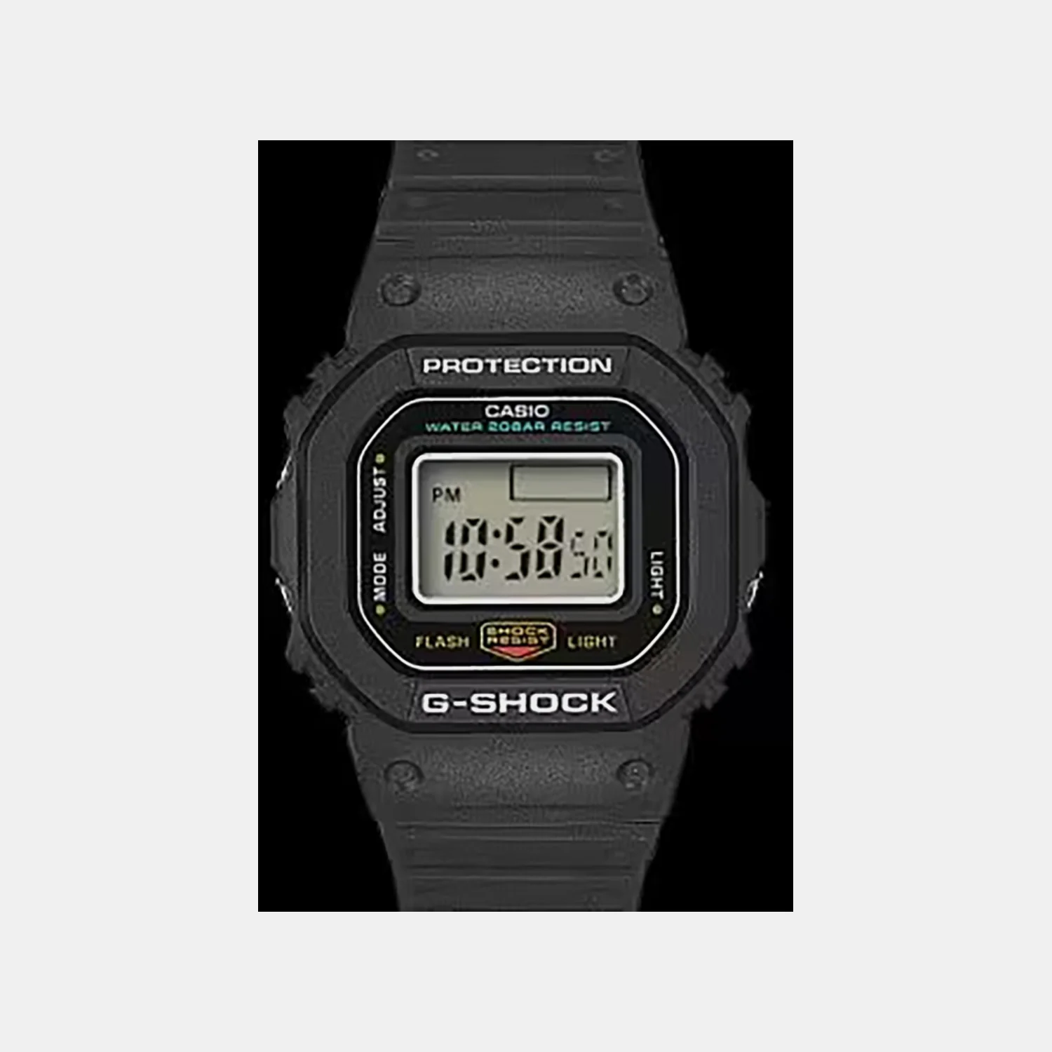 Unisex Quartz Black Dial Digital Resin Watch G1749 - Image 3