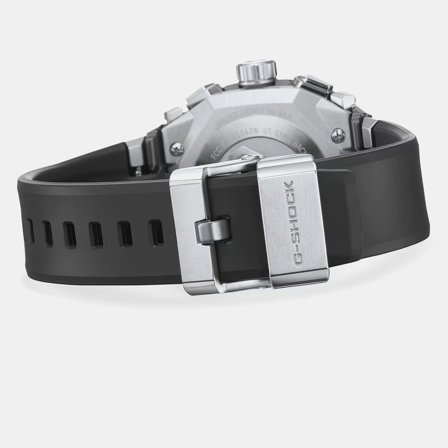 Unisex Solar Black Dial Analog Stainless Steel Watch G1716 - Image 4