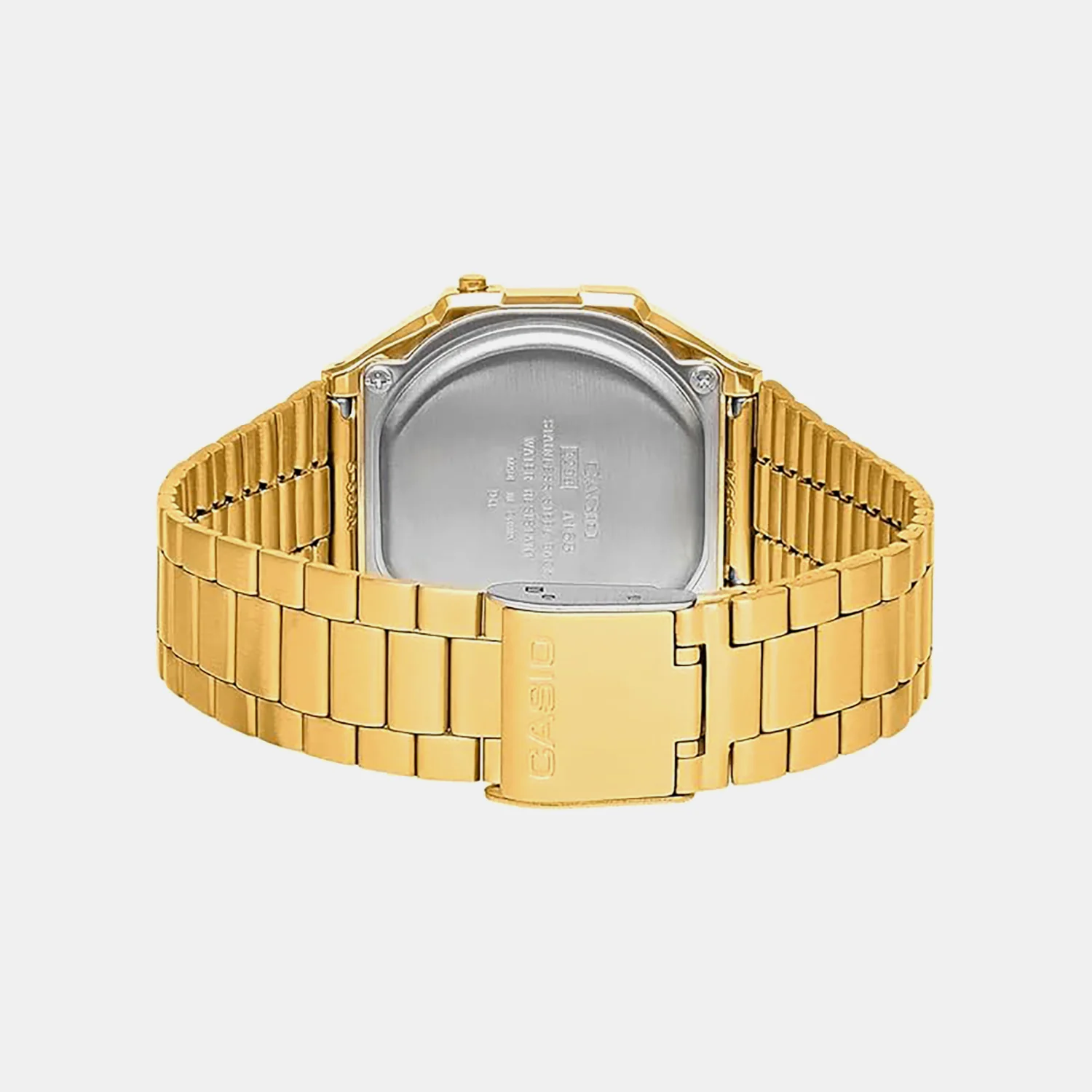 Vintage Men Quartz Gold Dial Digital Stainless Steel Watch D169 - Image 2