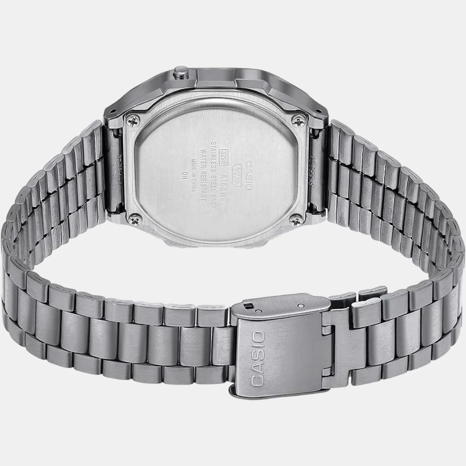 Vintage Men Quartz Dual Tone Dial Digital Stainless Steel Watch D285 - Image 3