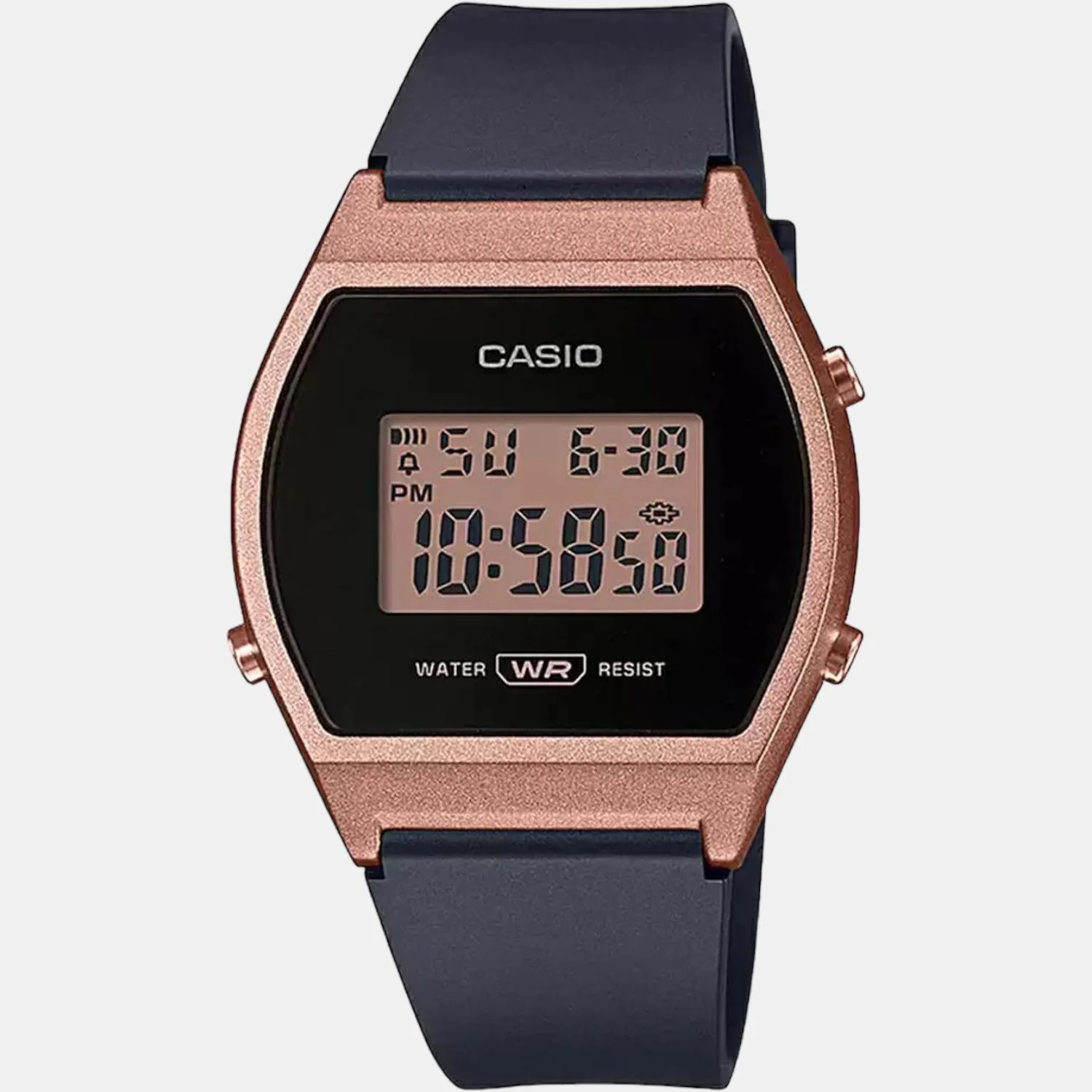 Vintage Unisex Quartz Rose Gold Dial Digital Resin Watch D214 - Image 3