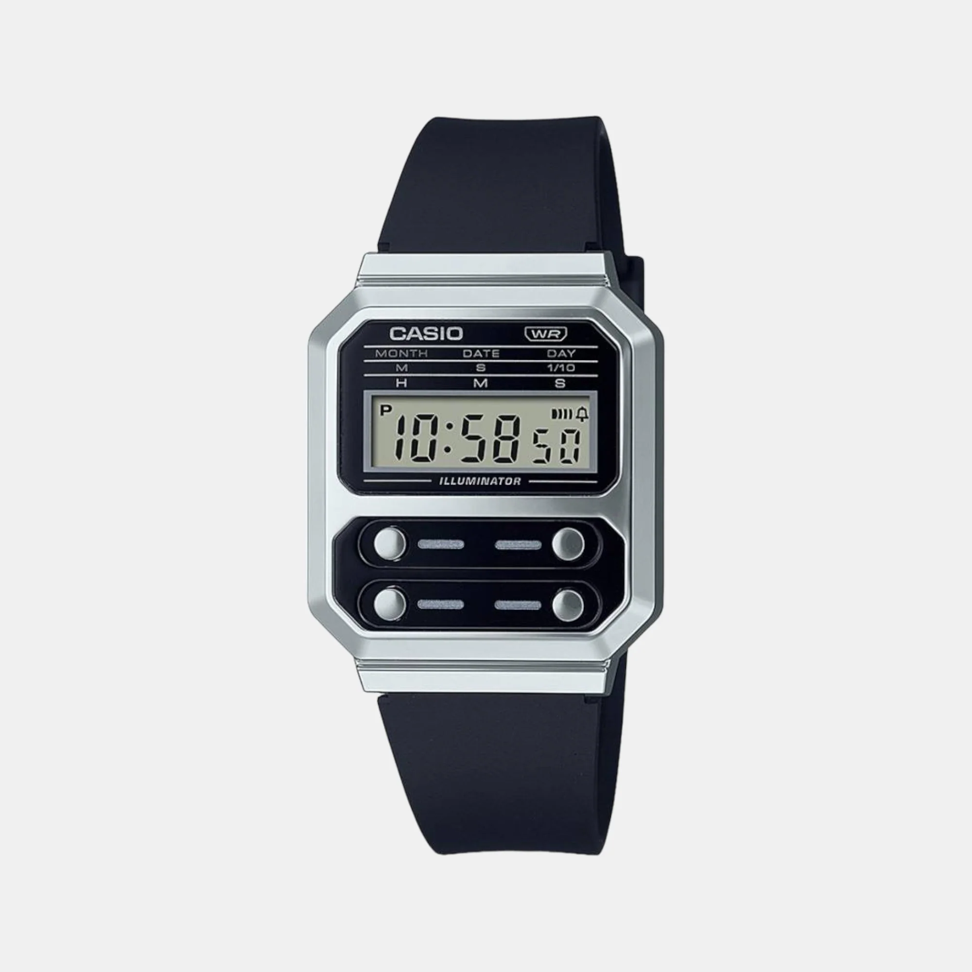 Vintage Unisex Quartz Black Dial Digital Resin Watch D290