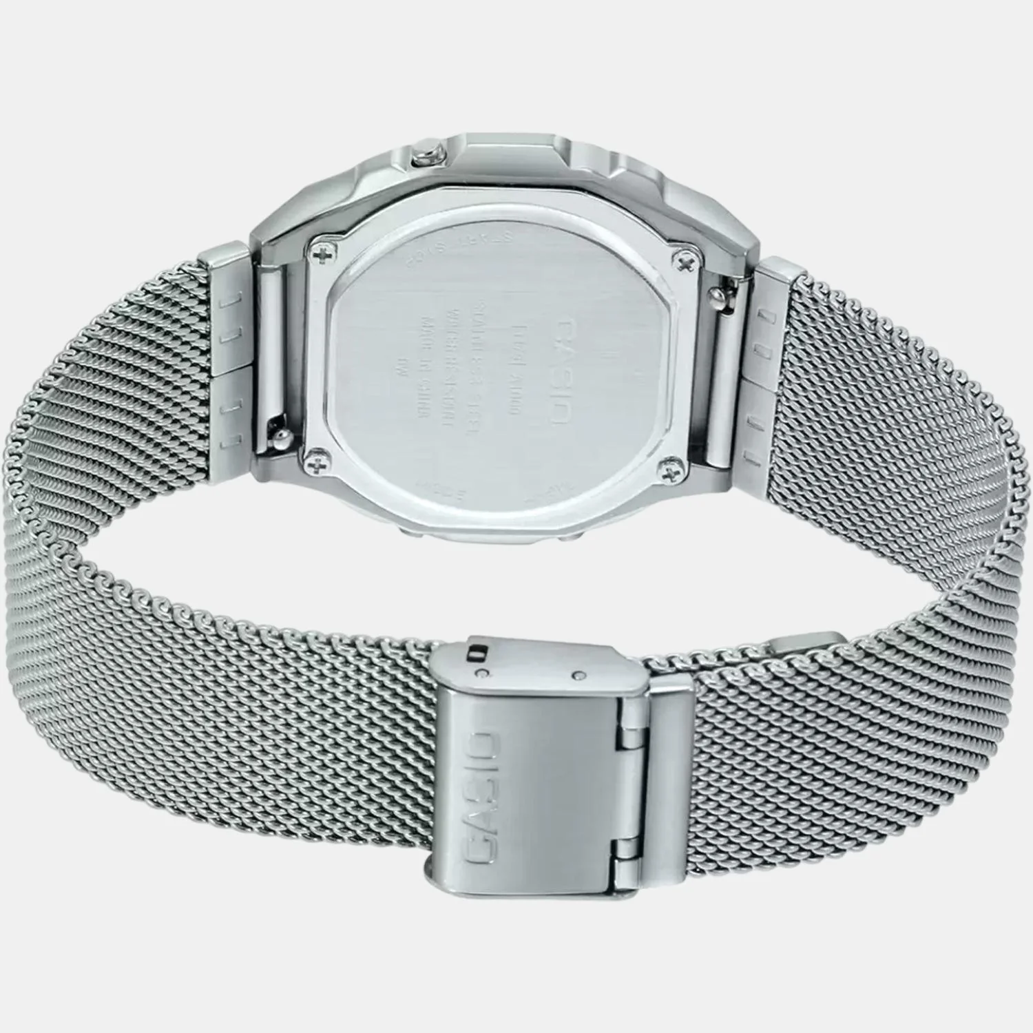 Vintage Unisex Quartz Black Dial Digital Stainless Steel Watch D194 - Image 5