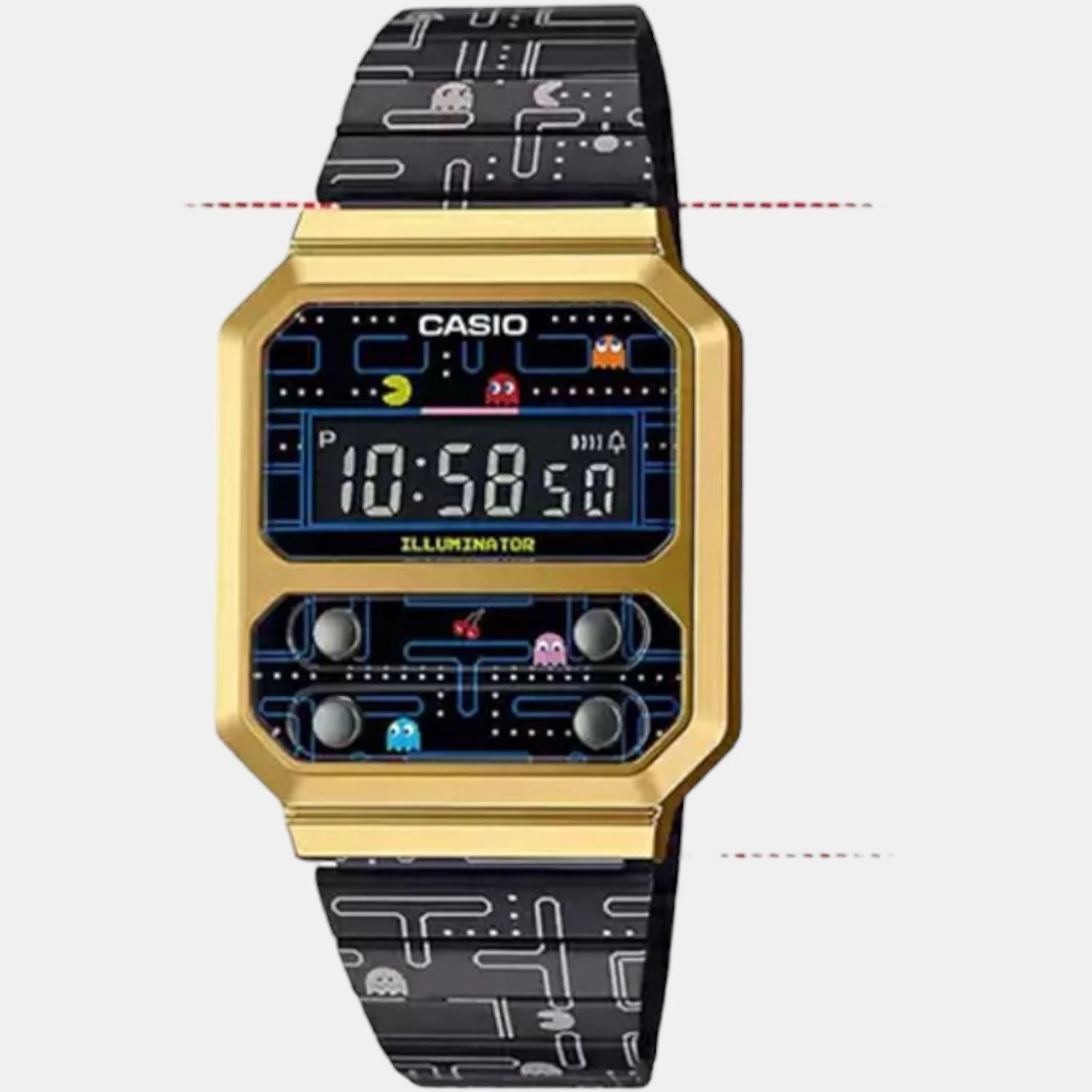 Vintage Unisex Quartz Black Dial Digital Stainless Steel Watch D242 - Image 8
