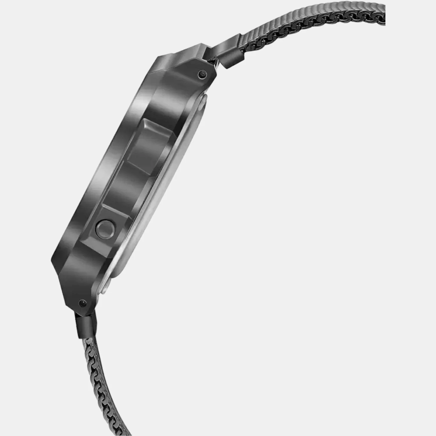 Vintage Unisex Quartz Black Dial Digital Mesh Watch D259 - Image 2