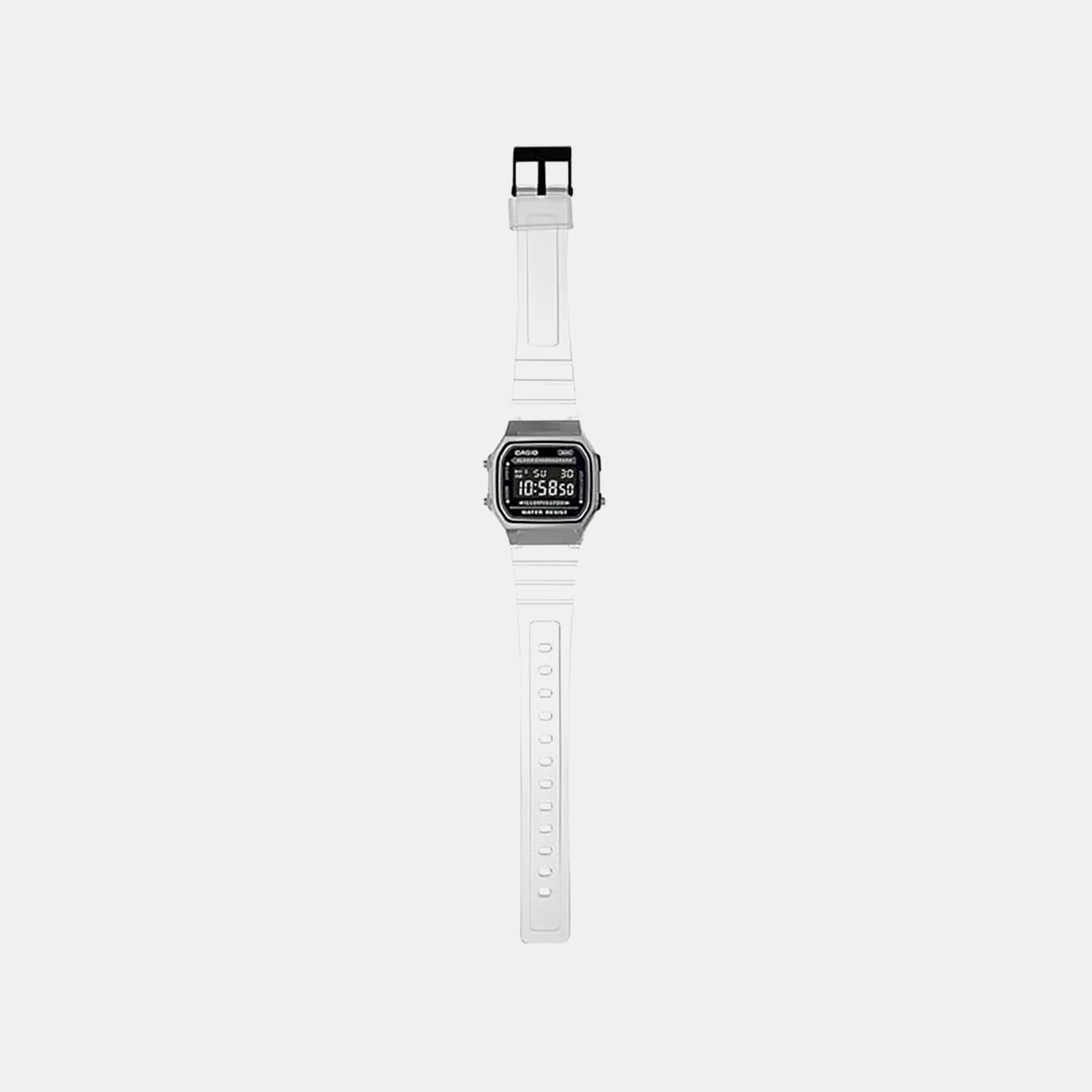 Vintage Unisex Quartz Black Dial Digital Stainless Steel Watch D306 - Image 4
