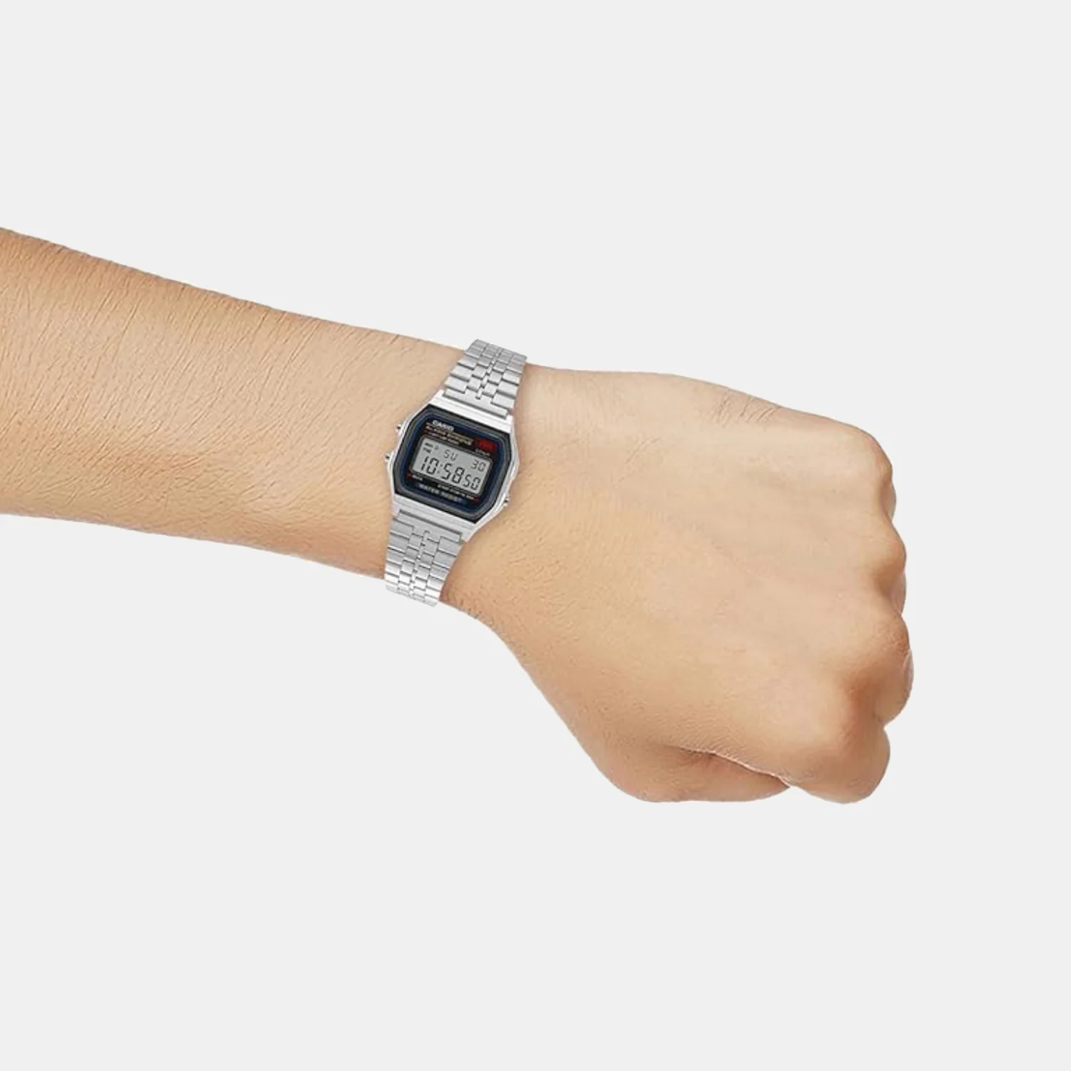 Vintage Unisex Quartz Black Dial Digital Watch D339 - Image 6