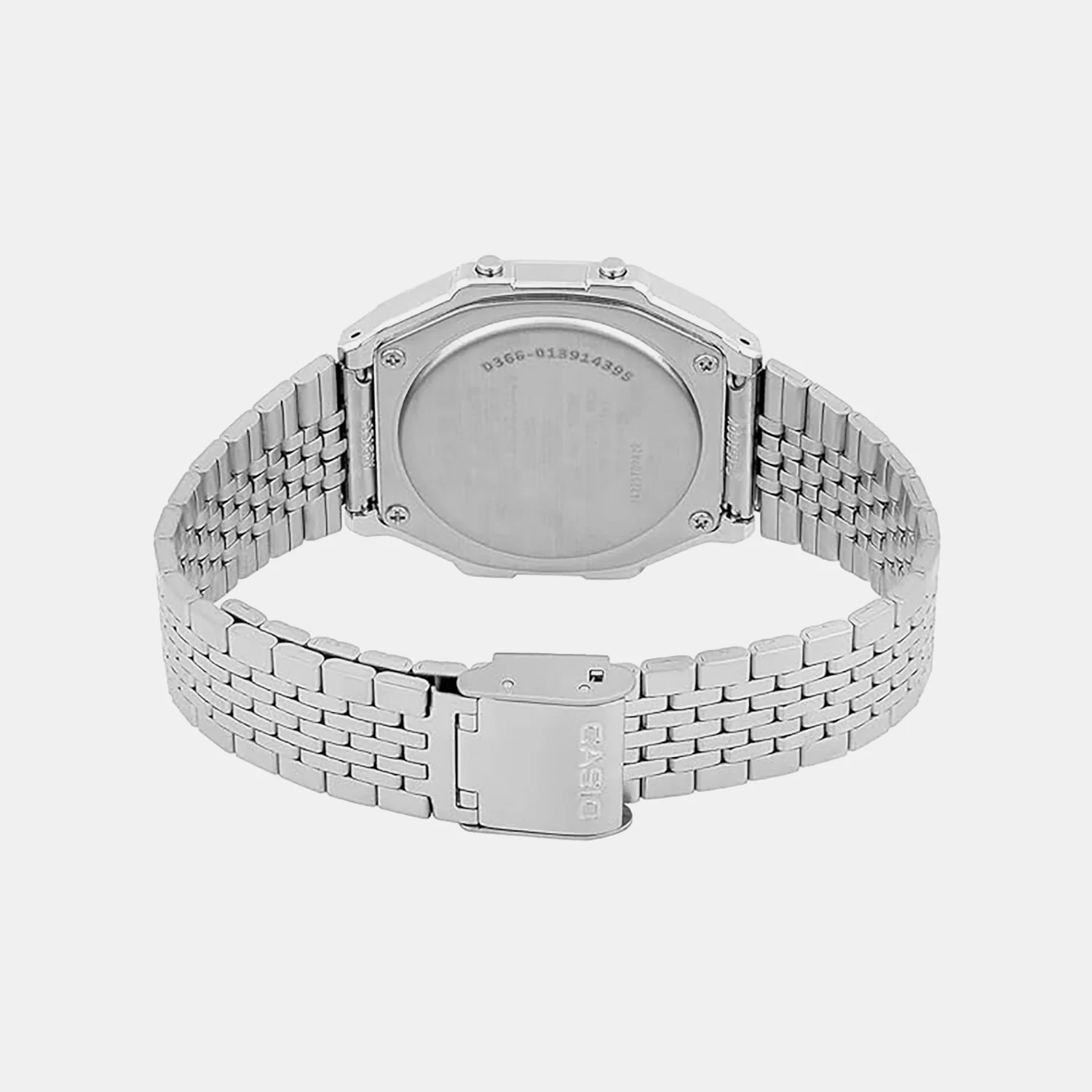 Vintage Unisex Quartz Black Dial Digital Stainless Steel Watch D366 - Image 4