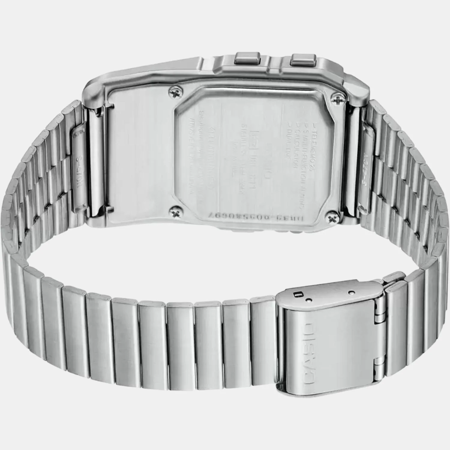 Vintage Unisex Quartz Grey Dial Digital Stainless Steel Watch DB39 - Image 5