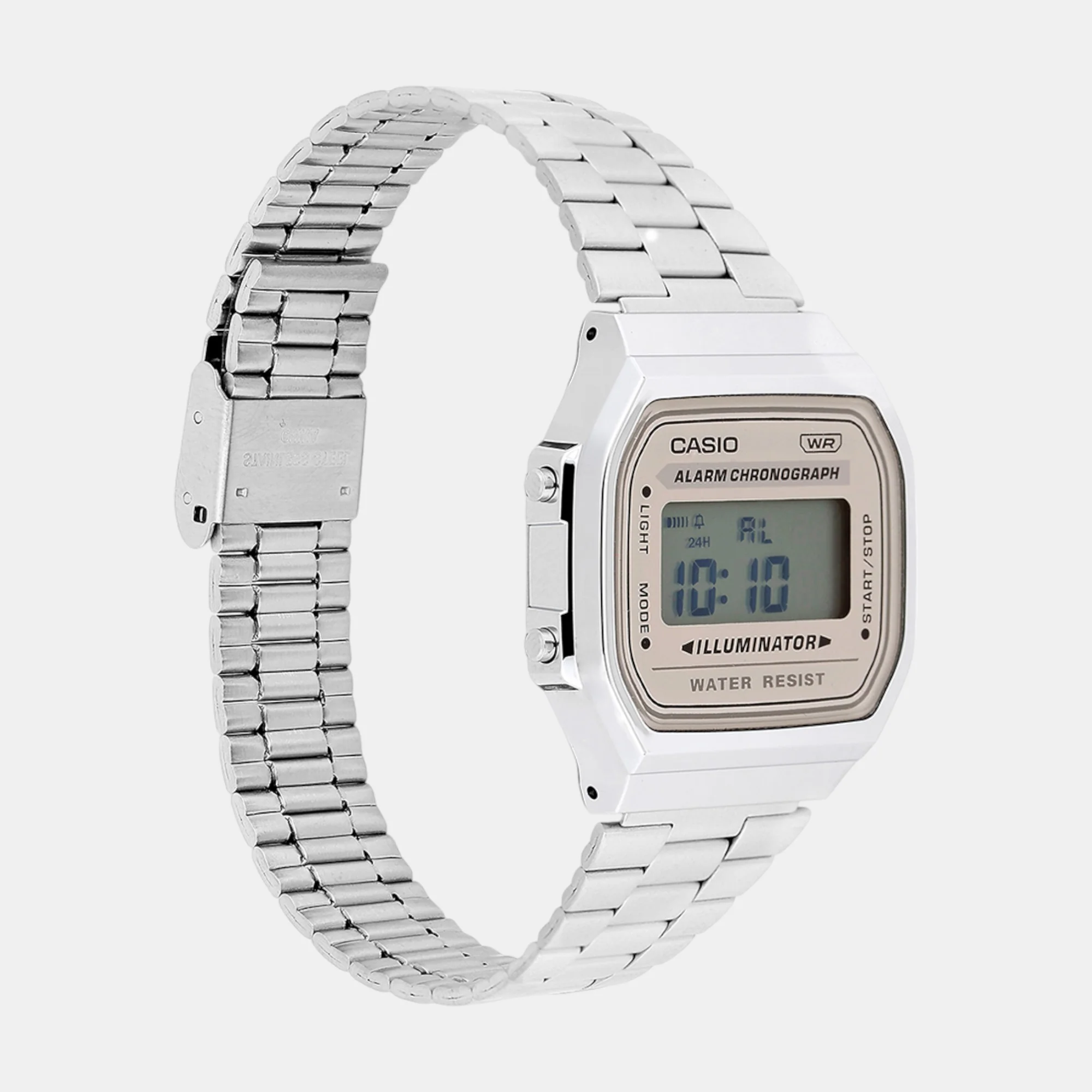 Vintage Unisex Quartz Light Brown Dial Digital Stainless Steel Watch D332 - Image 3