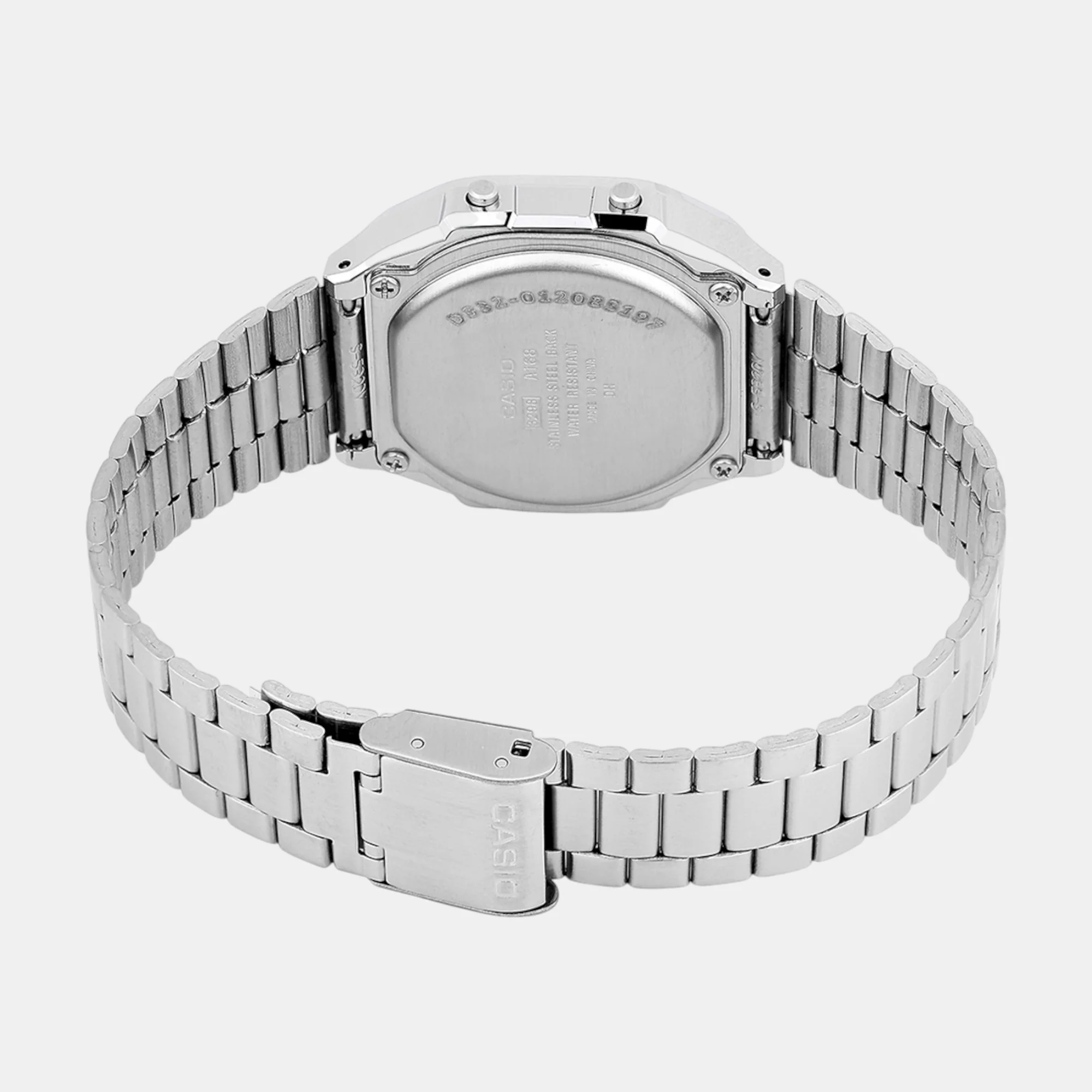 Vintage Unisex Quartz Light Brown Dial Digital Stainless Steel Watch D332 - Image 6