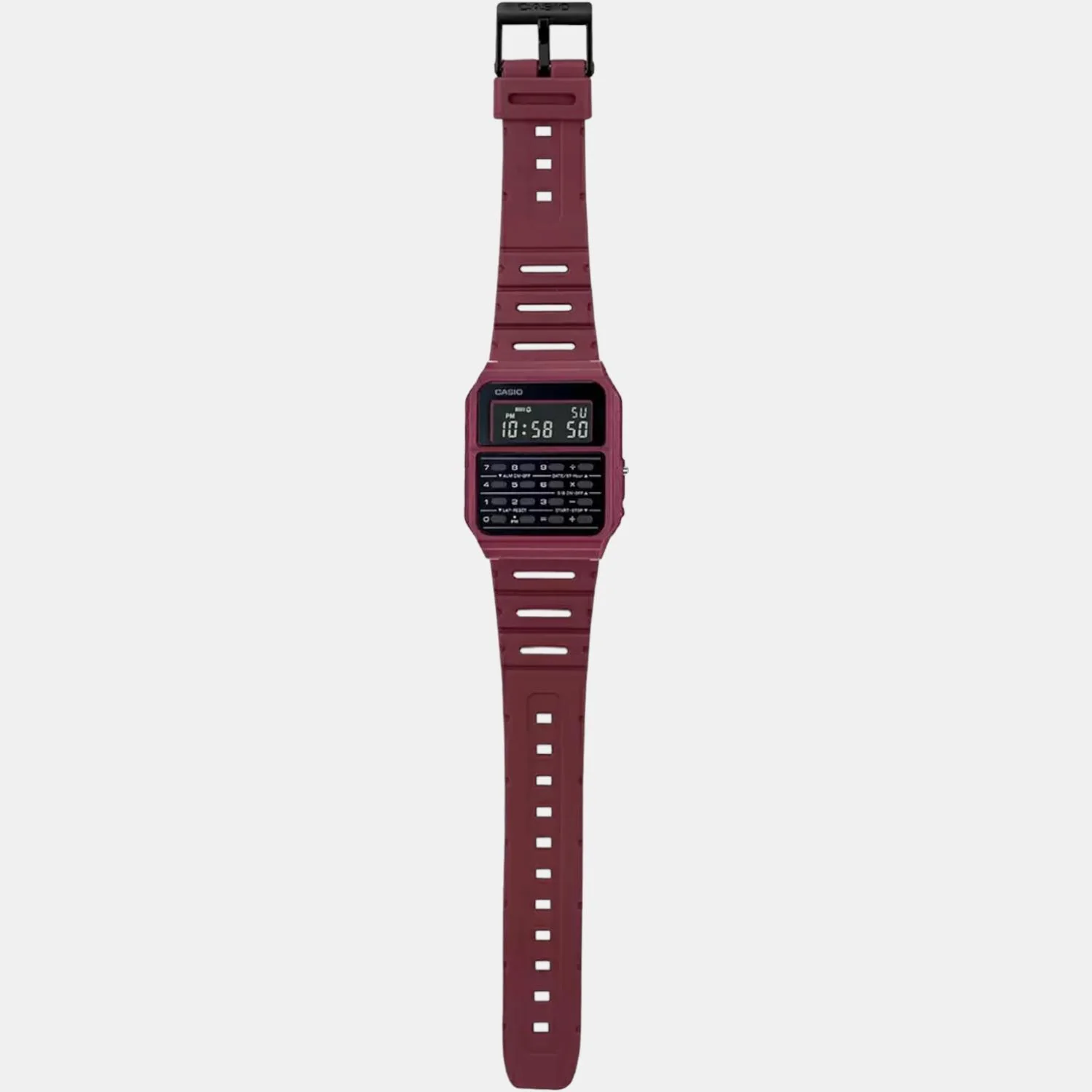Vintage Unisex Quartz Red Dial Digital Stainless Steel Watch D250 - Image 5