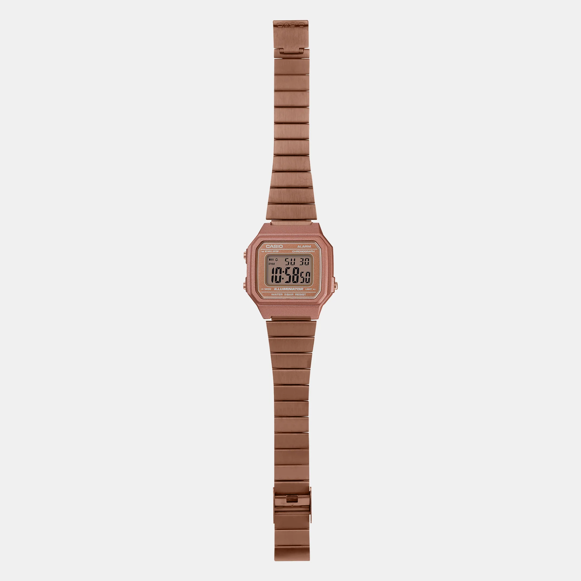 Vintage Unisex Quartz Rose Gold Dial Digital Stainless Steel Watch D200 - Image 7