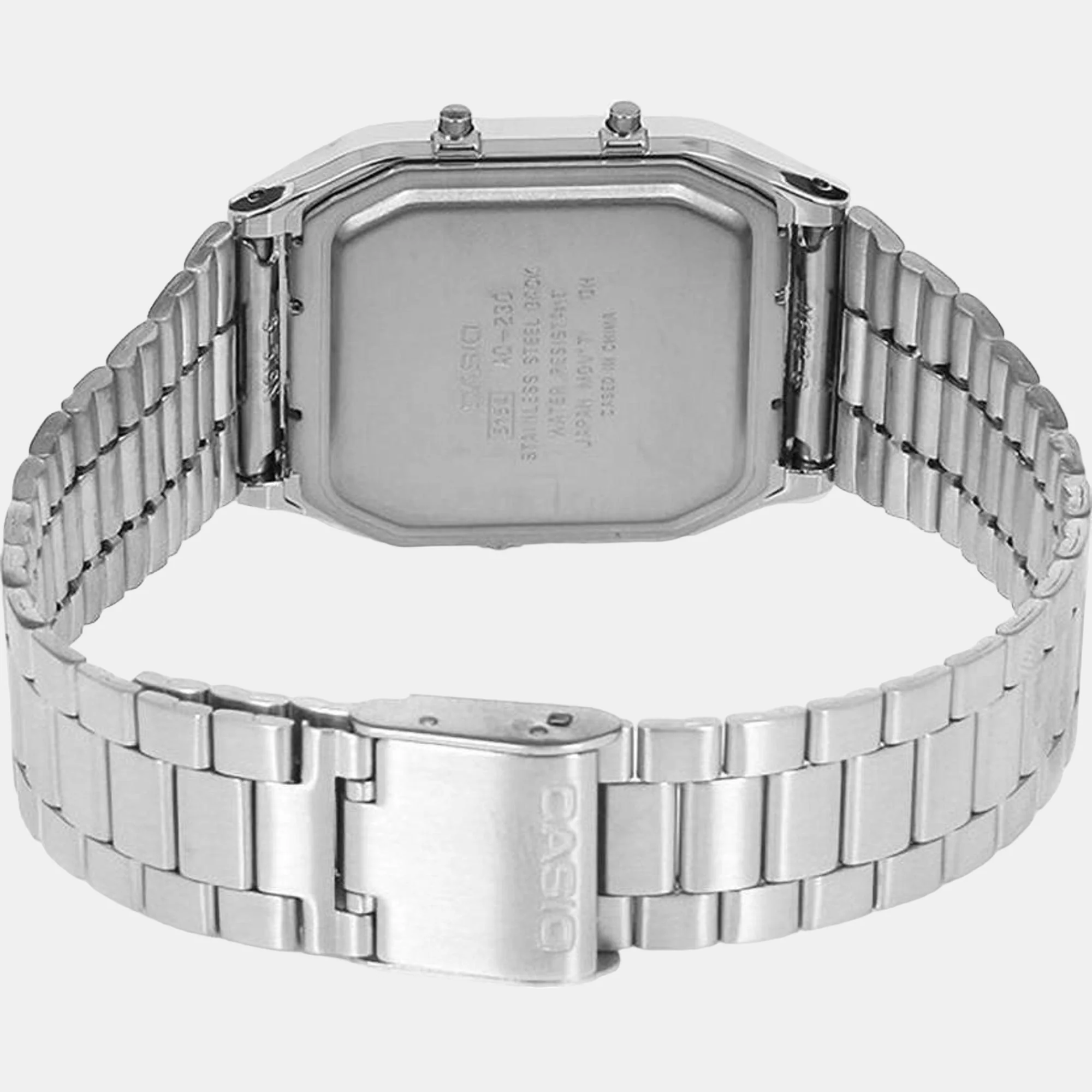 Vintage Unisex Quartz White Dial Analog Stainless Steel Watch AD03 - Image 3