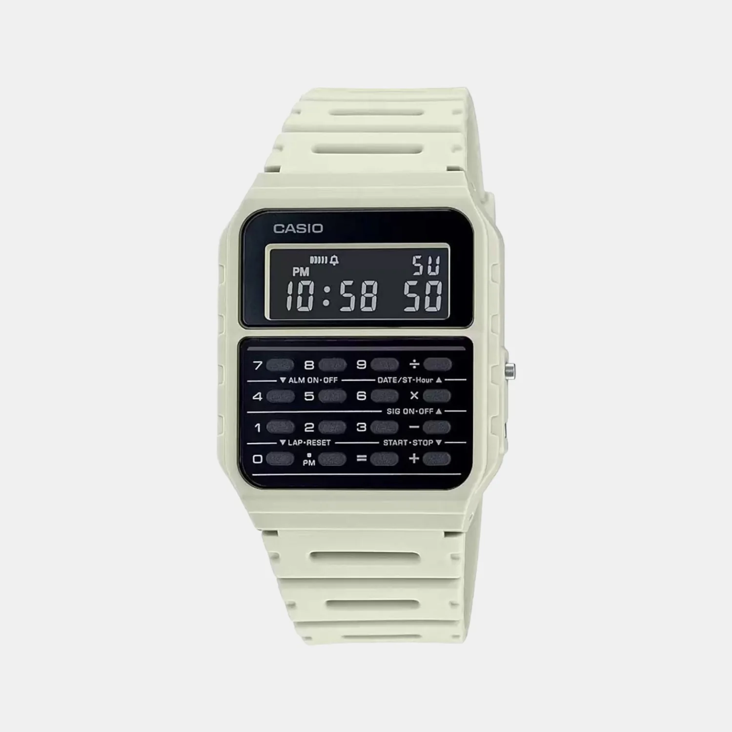 Vintage Unisex Quartz White Dial Digital Resin Watch D249