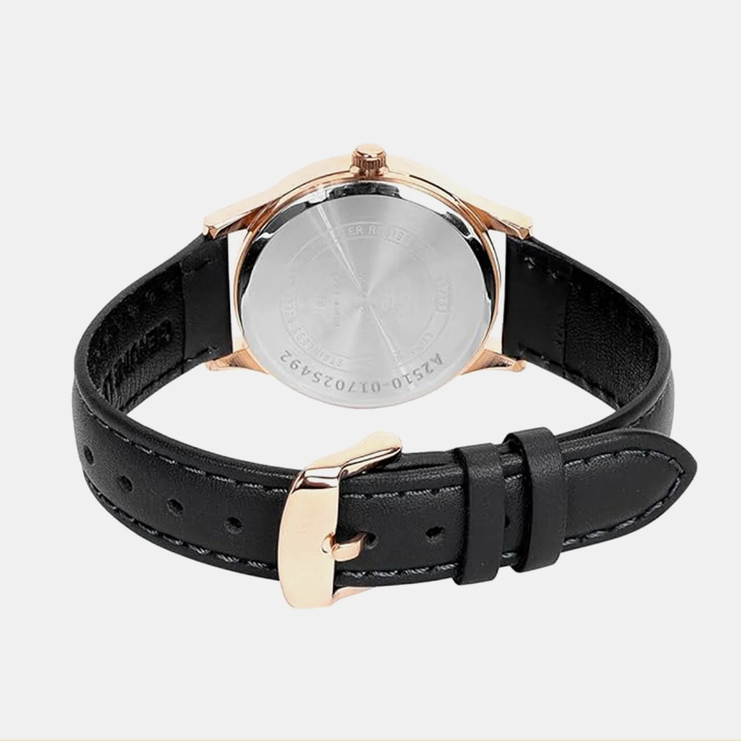 Women Quartz Black Dial Analog Stainless Steel Watch A2510 - Image 6
