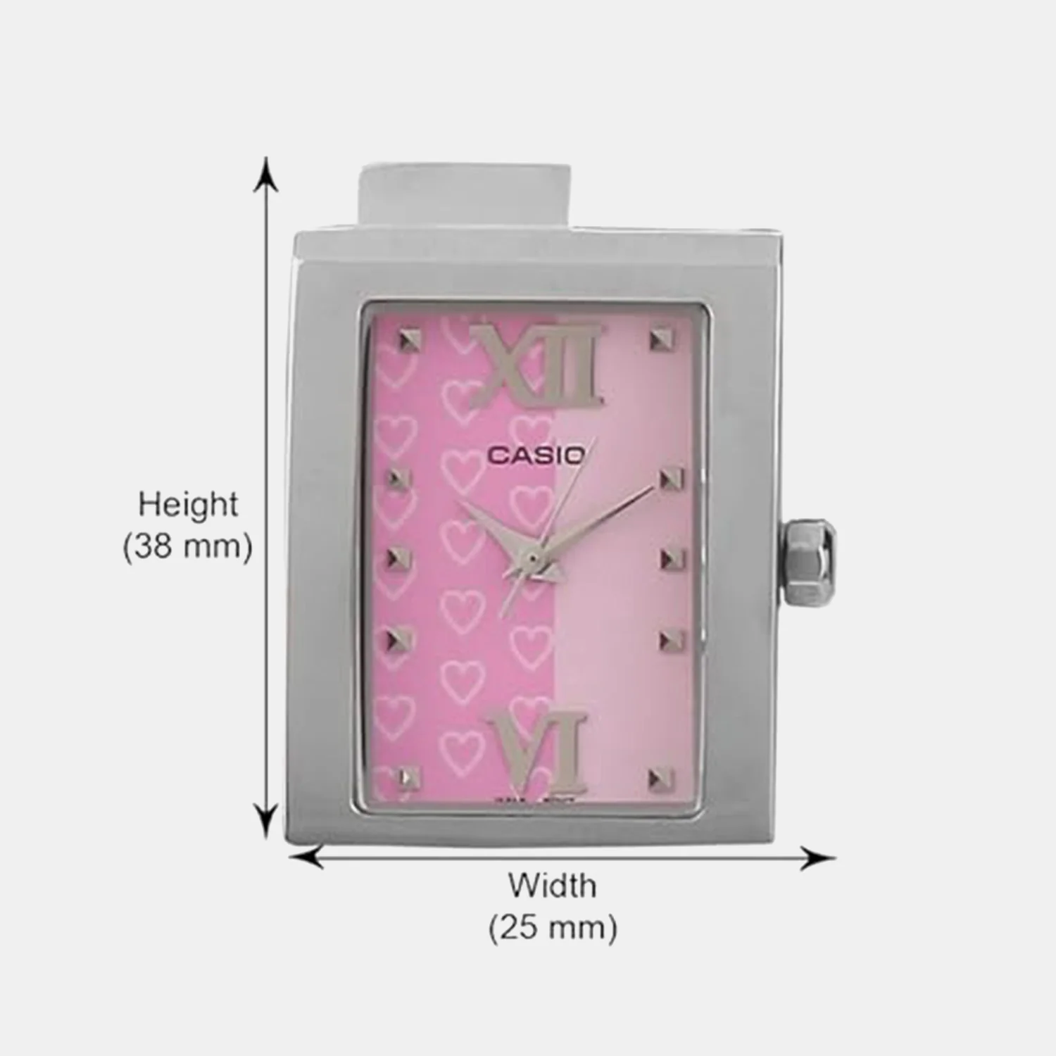 Women Quartz Pink Dial Analog Stainless Steel Watch A662 - Image 2