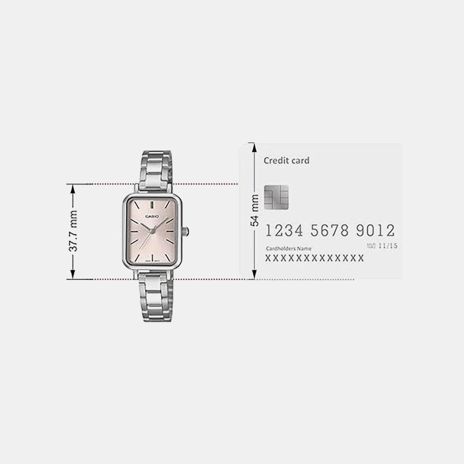 Women Quartz Pink Dial Analog Steel Watch A2329 - Image 6