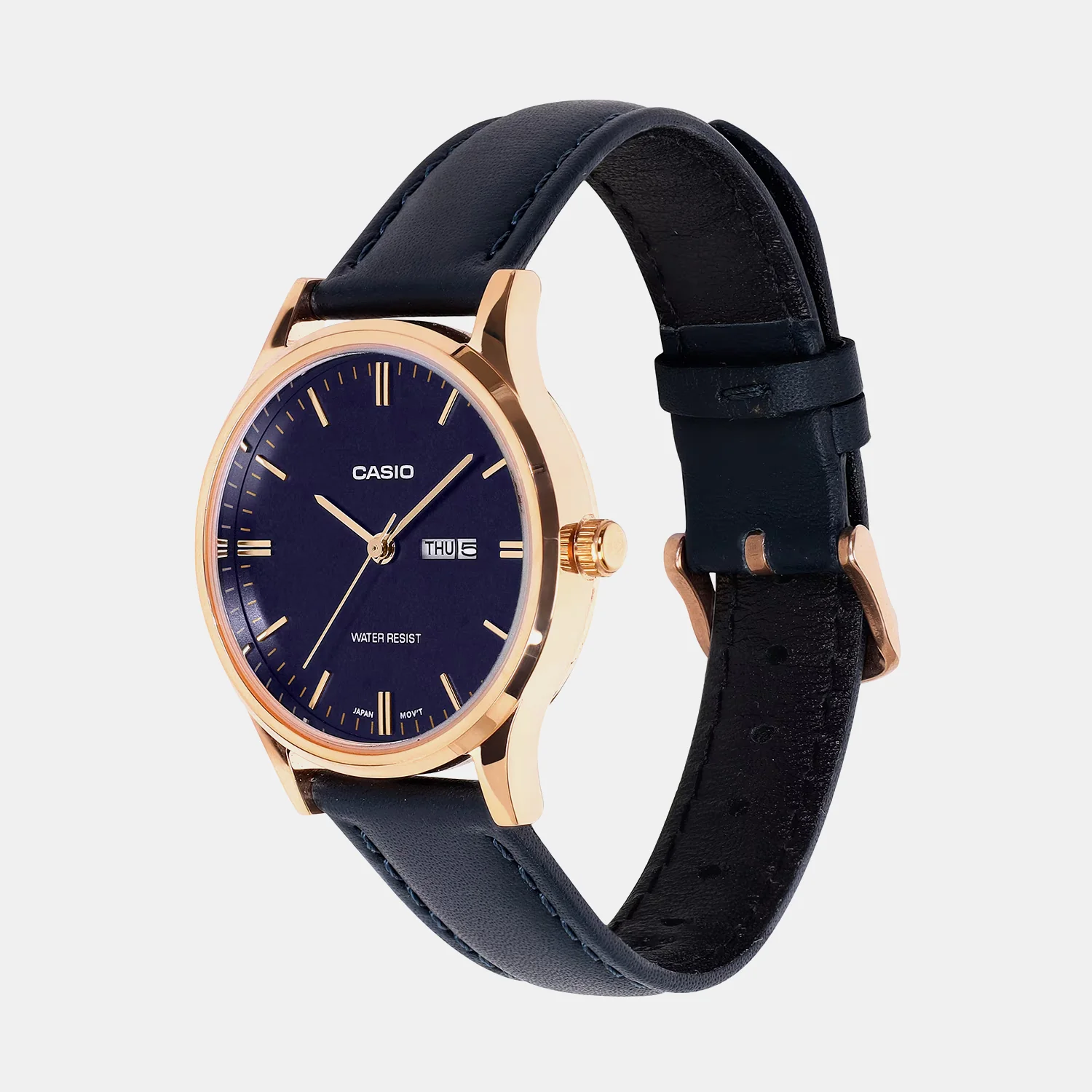 Women Quartz Blue Dial Analog Stainless Steel Watch A2511 - Image 3