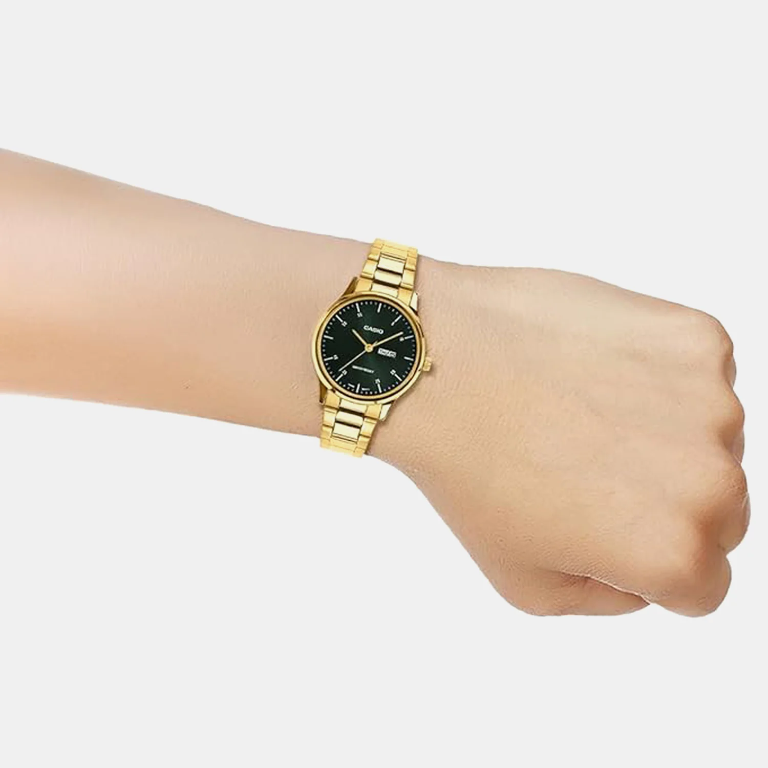 Women Quartz White Dial Analog Stainless Steel Watch A2506 - Image 6