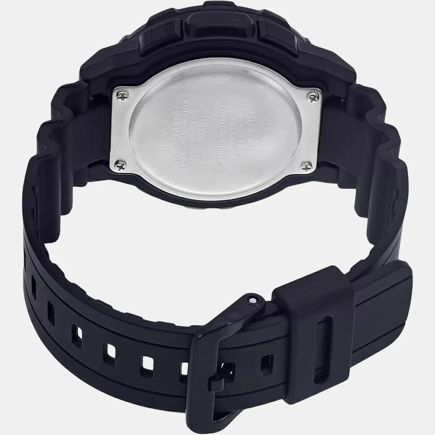 Youth Men Quartz Black Dial Analog-Digital Resin Watch AD204 - Image 5