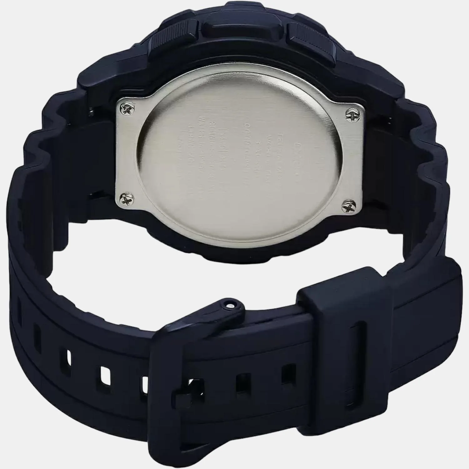Youth Men Quartz Black Dial Analog-Digital Resin Watch AD217 - Image 4