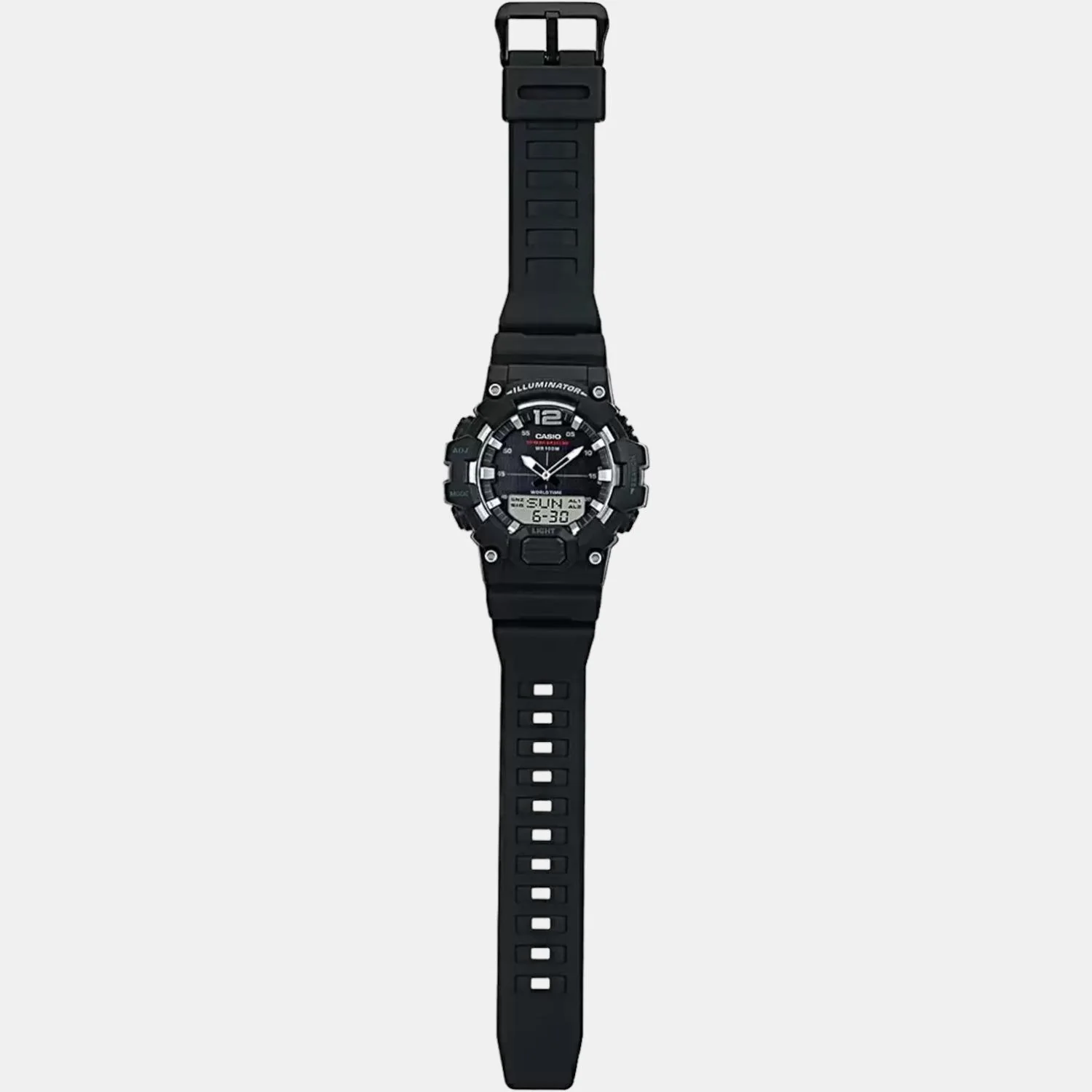 Youth Men Quartz Black Dial Analog-Digital Resin Watch D154 - Image 5