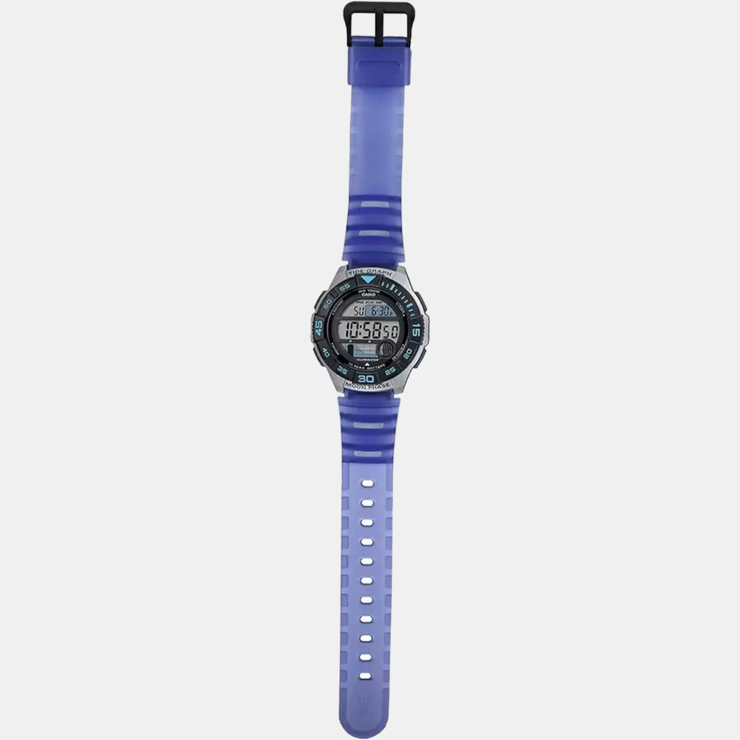Youth Men Quartz Black Dial Digital Resin Watch A1724 - Image 6