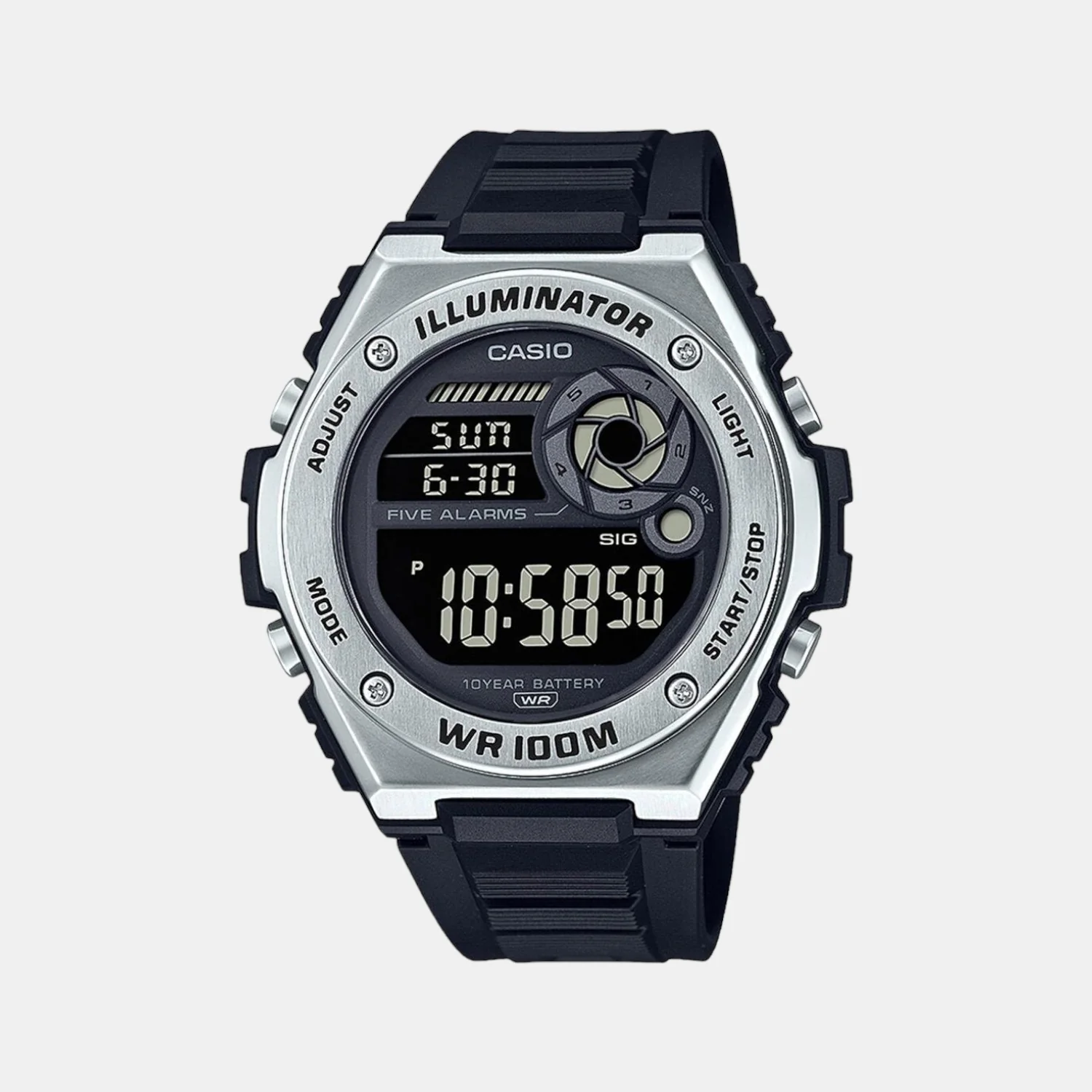 Youth Men Quartz Black Dial Digital Resin Watch D254