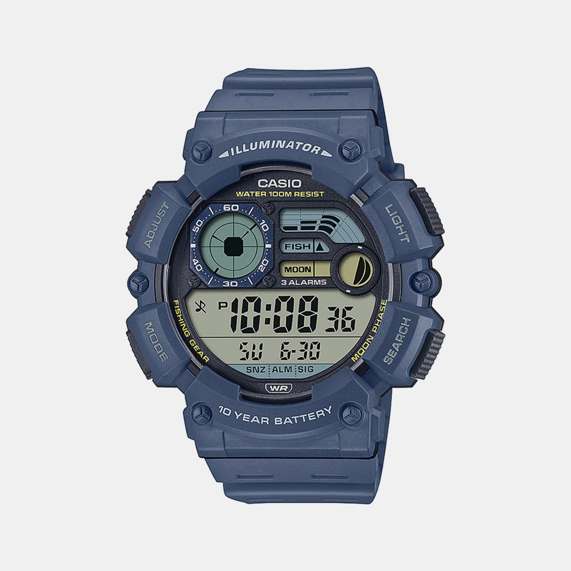 Youth Men Quartz Black Dial Digital Resin Watch D293 - Image 2