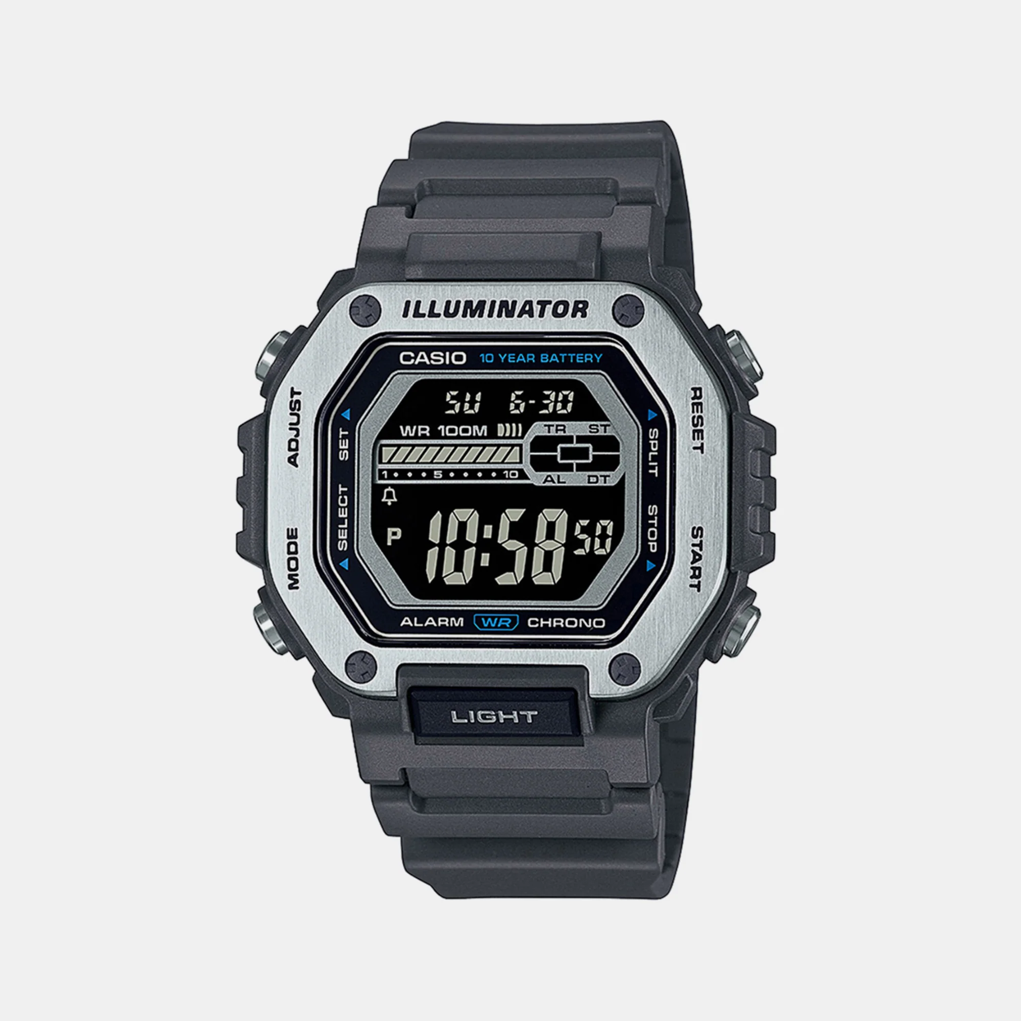 Youth Men Quartz Black Dial Digital Resin Watch D302 - Image 2