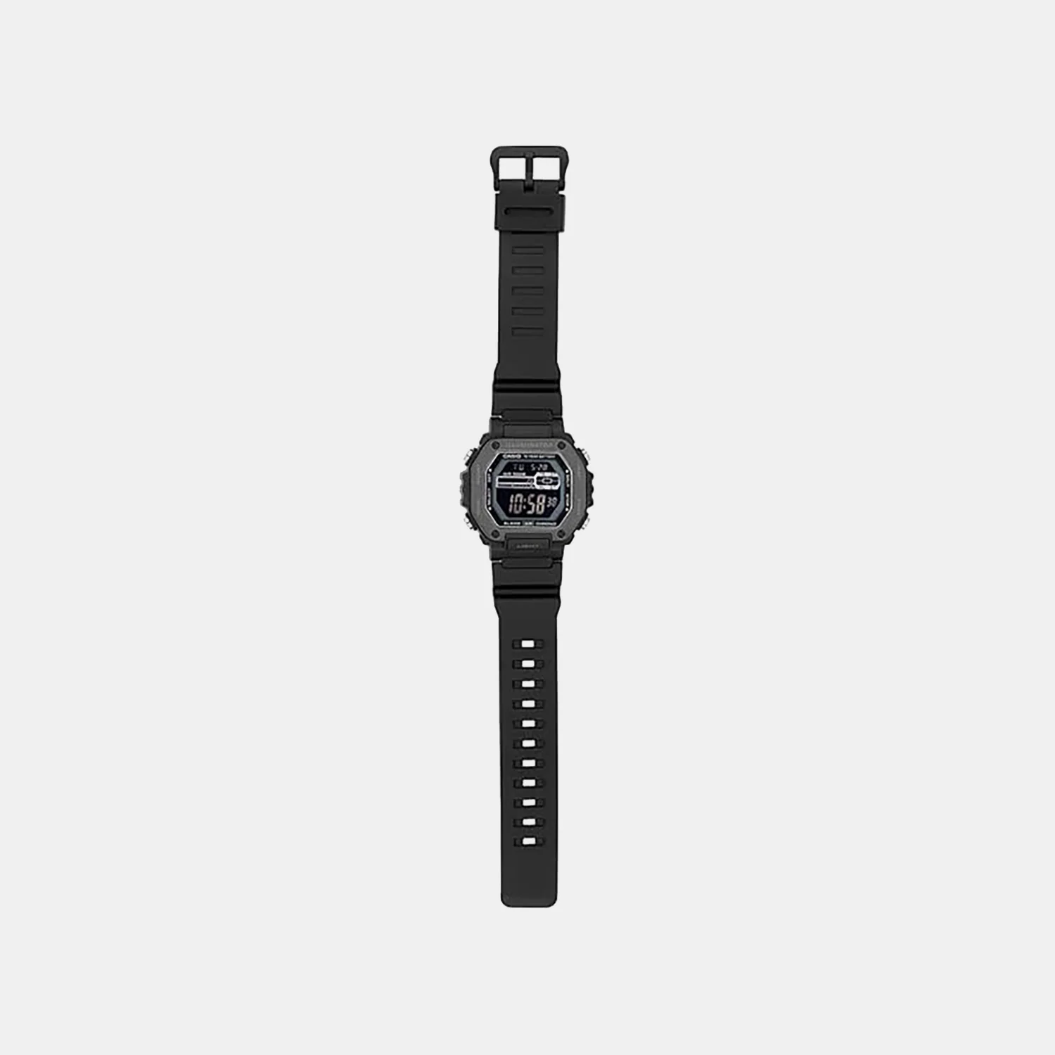 Youth Men Quartz Black Dial Digital Resin Watch D349 - Image 4